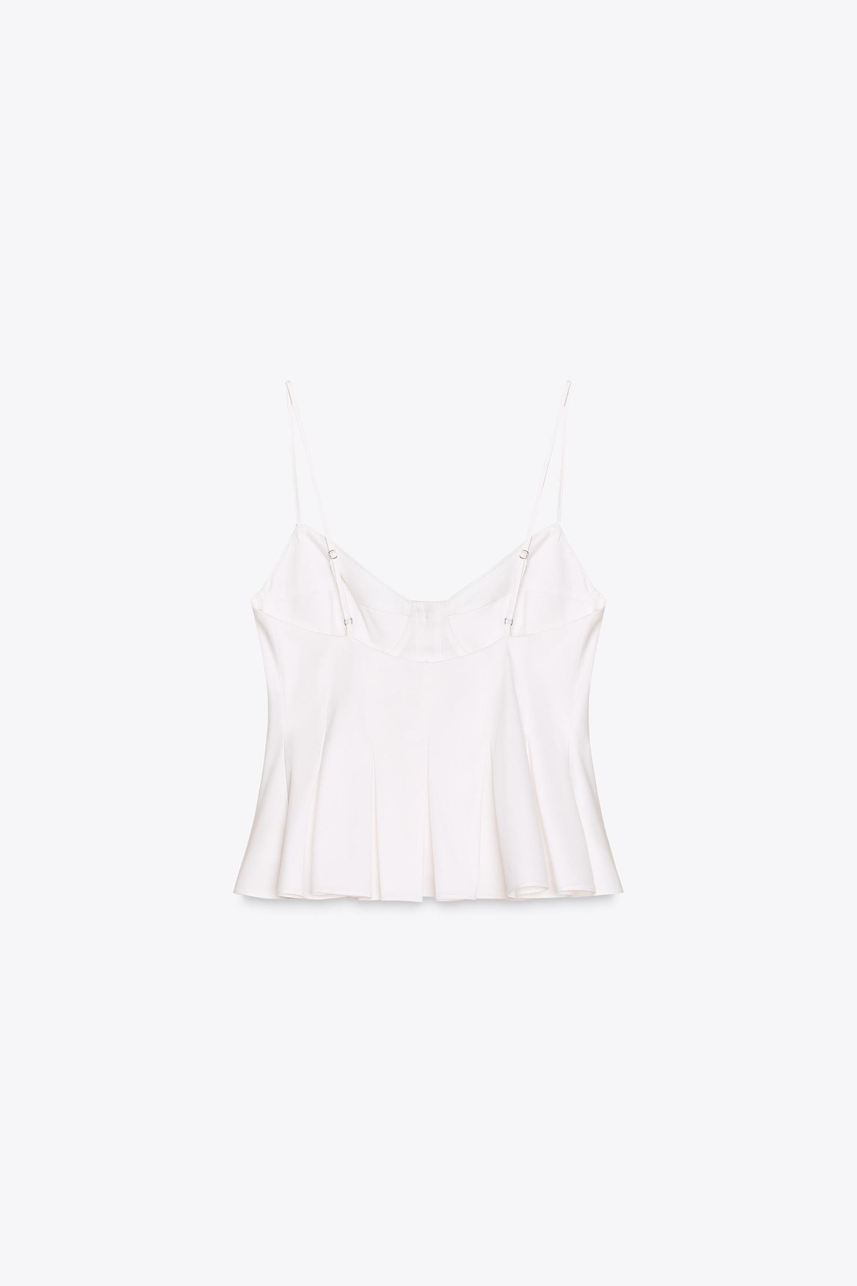 PLEATED POPLIN TOP Product Image