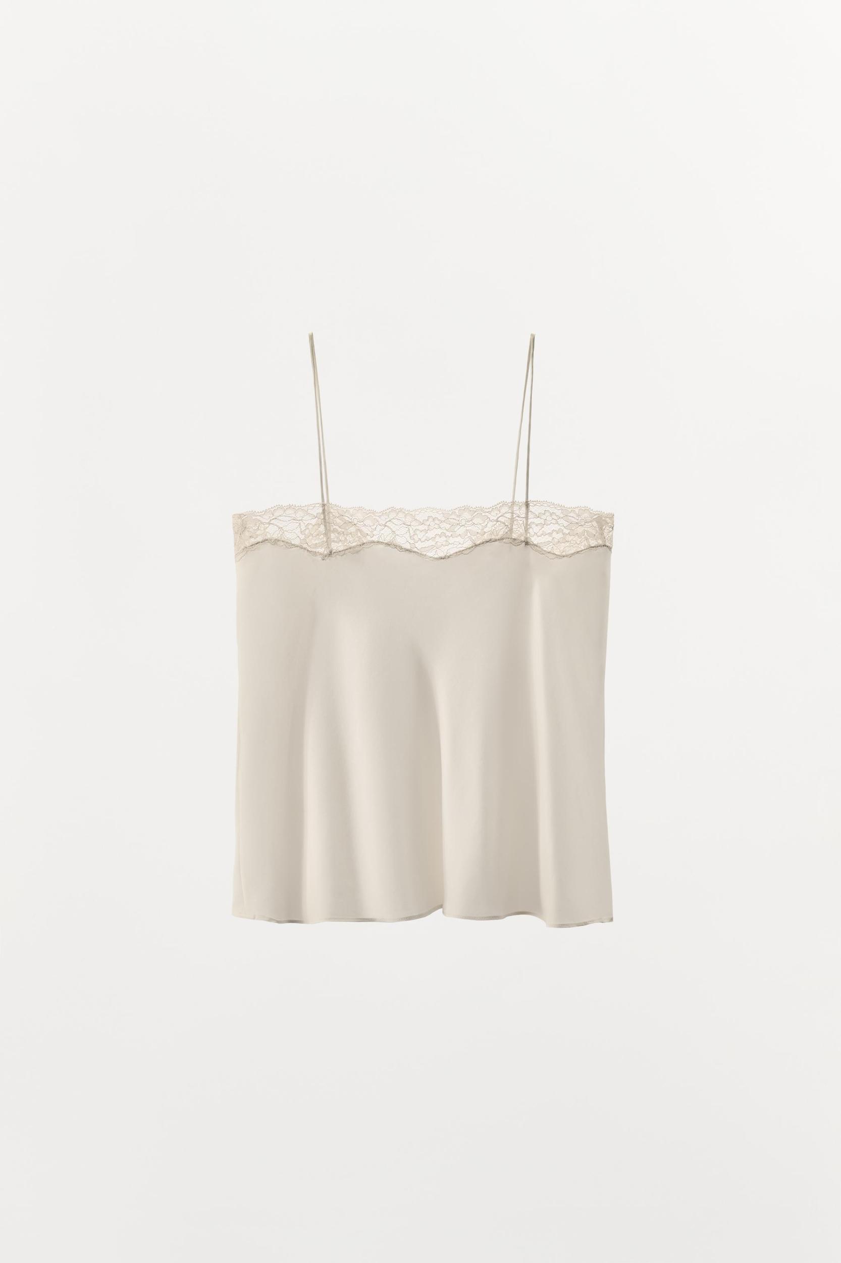 SILK LACE CAMISOLE TOP Product Image