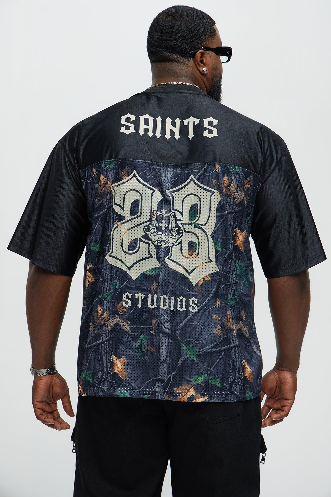 Saints Camo Short Sleeve Jersey - Black Product Image