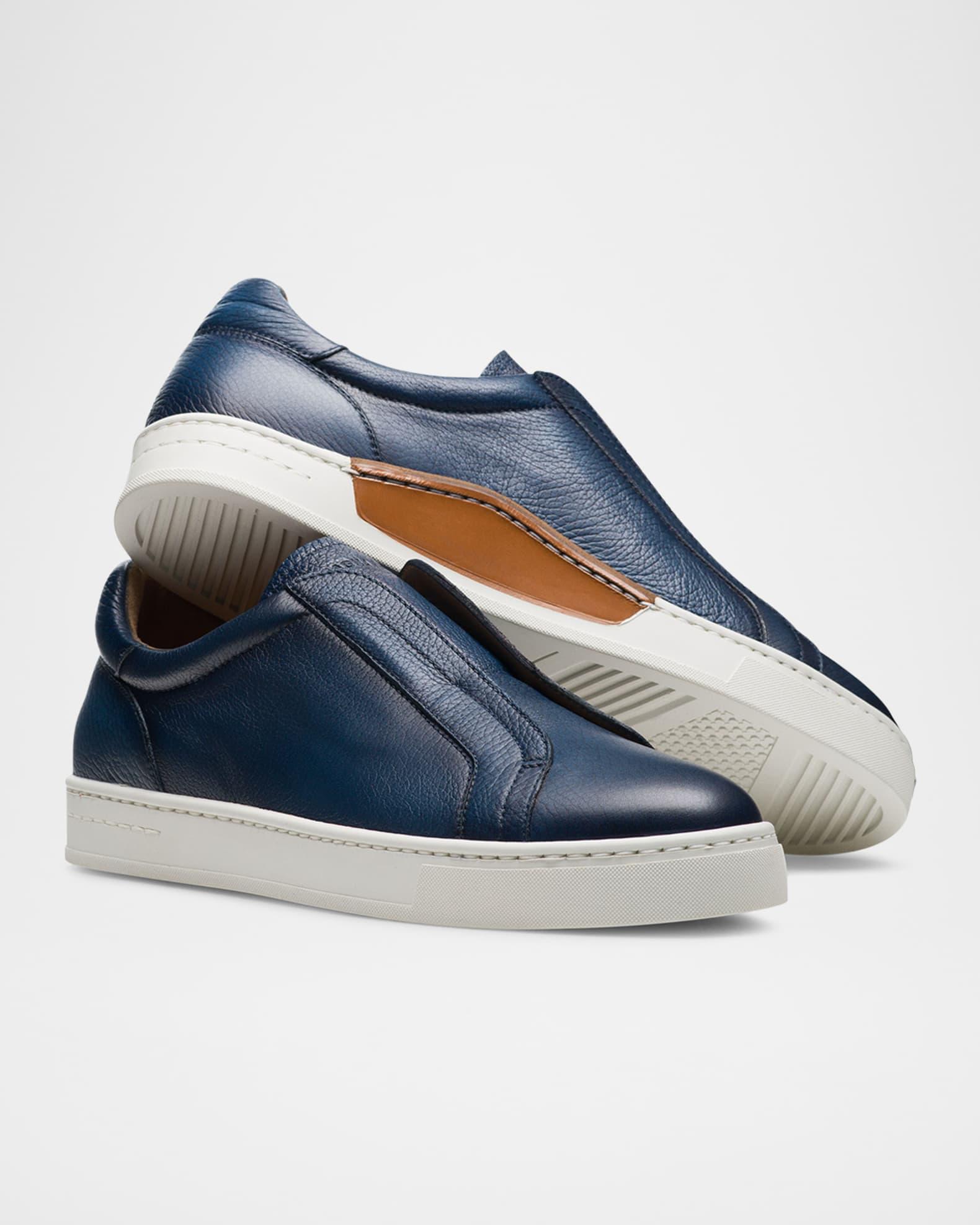 Men's Gasol Leather Slip-On Sneakers Product Image