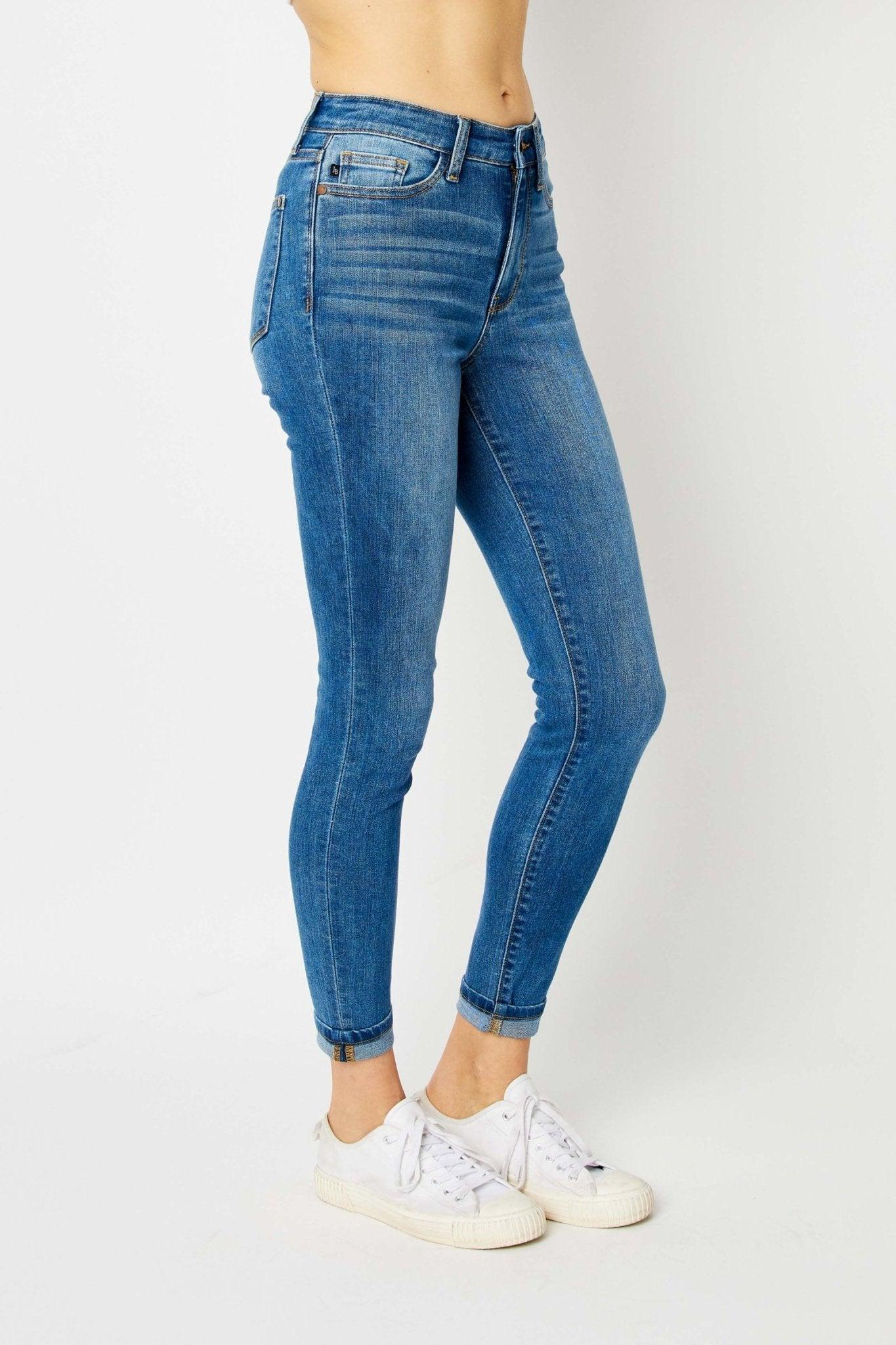 Kaylie Cuffed Skinny Jeans *FS Product Image