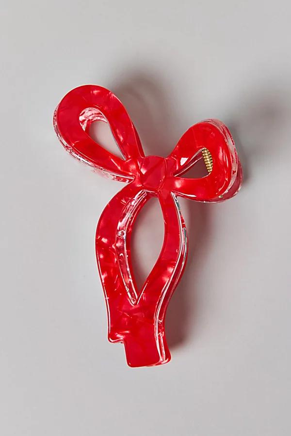 Resin Draped Bow Claw Clip Womens at Urban Outfitters Product Image