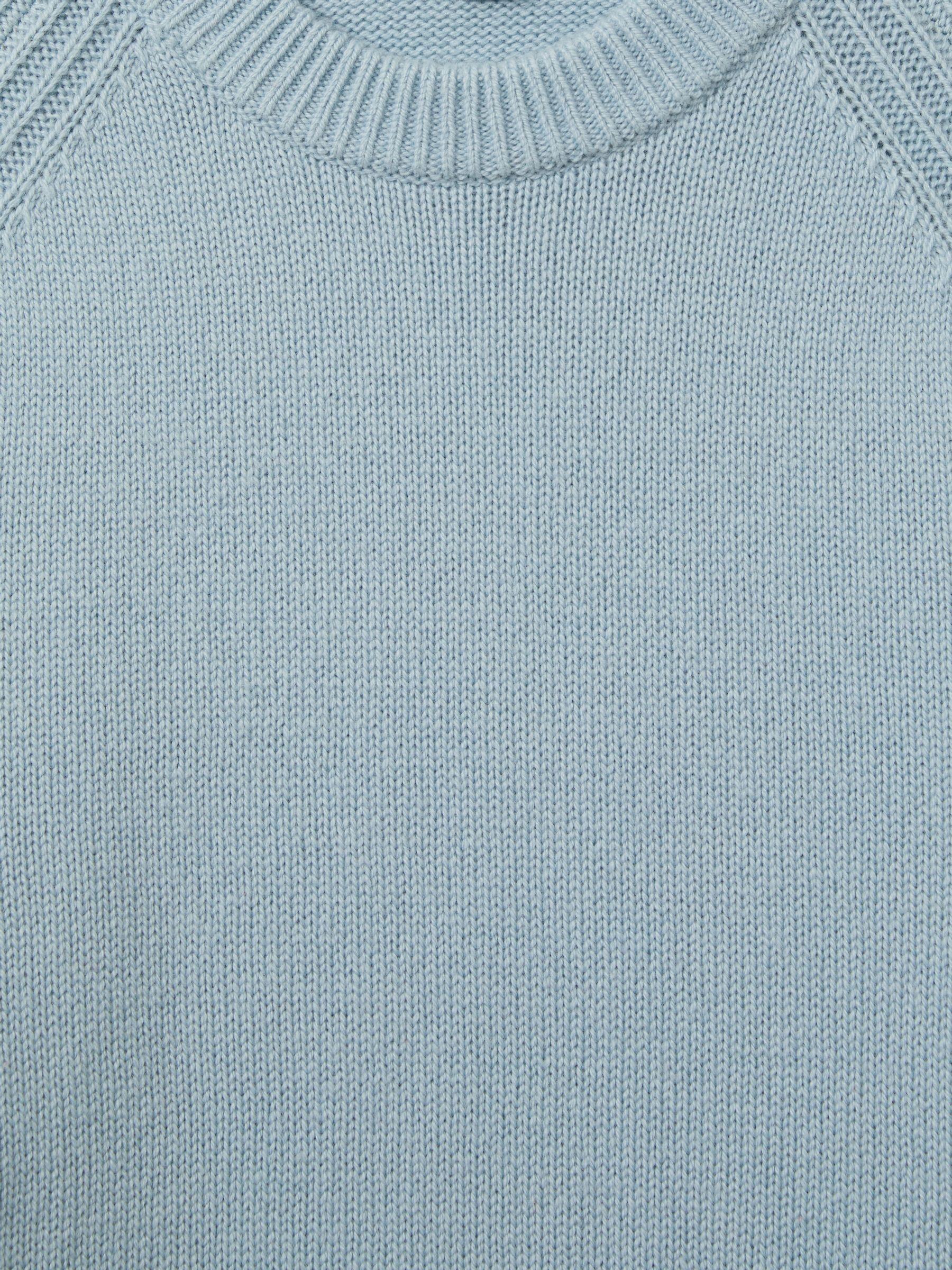 Wool-Blend Raglan-Sleeve Jumper in Soft Blue Product Image