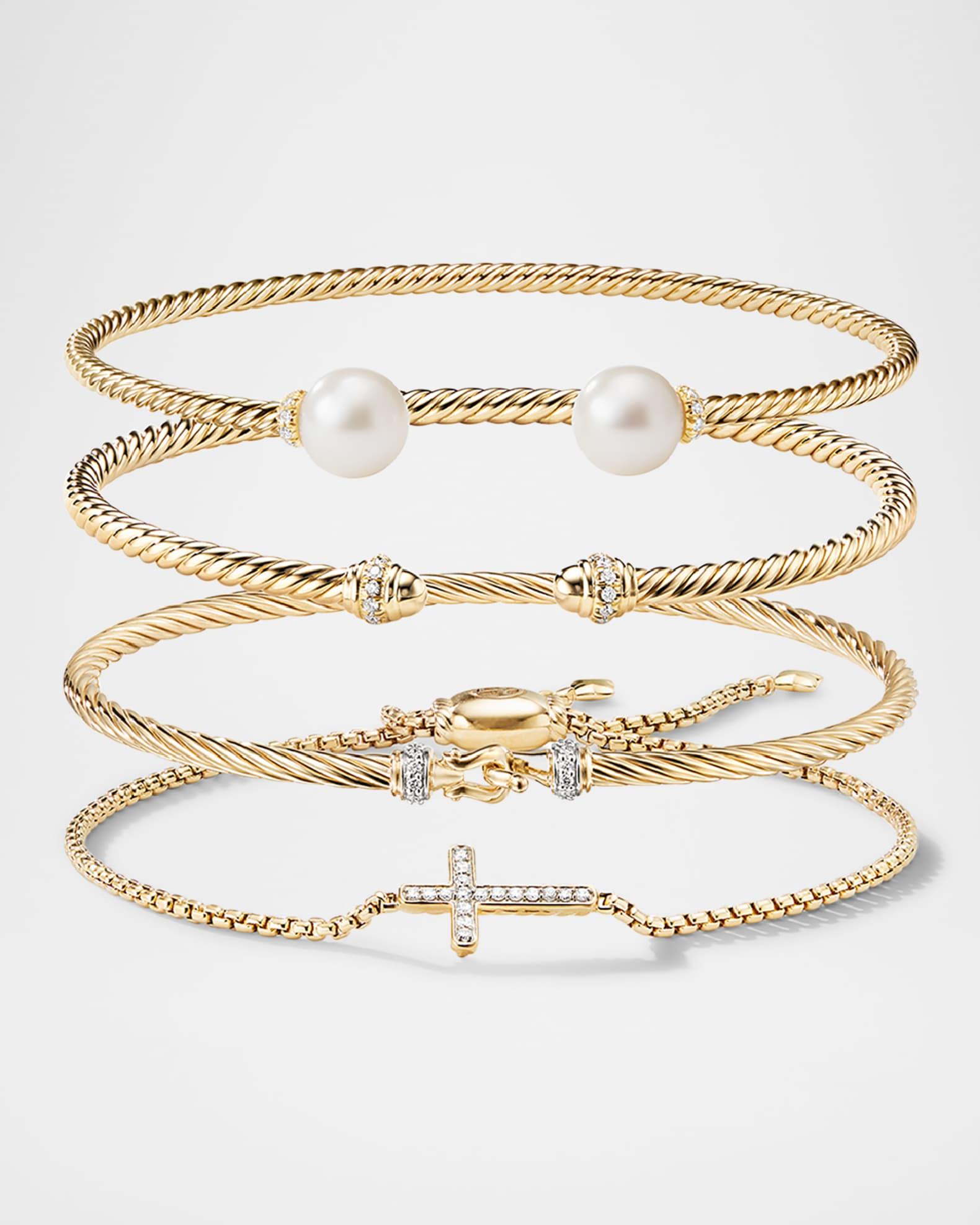 Mercer Chain Bracelet with Diamonds in Silver Product Image