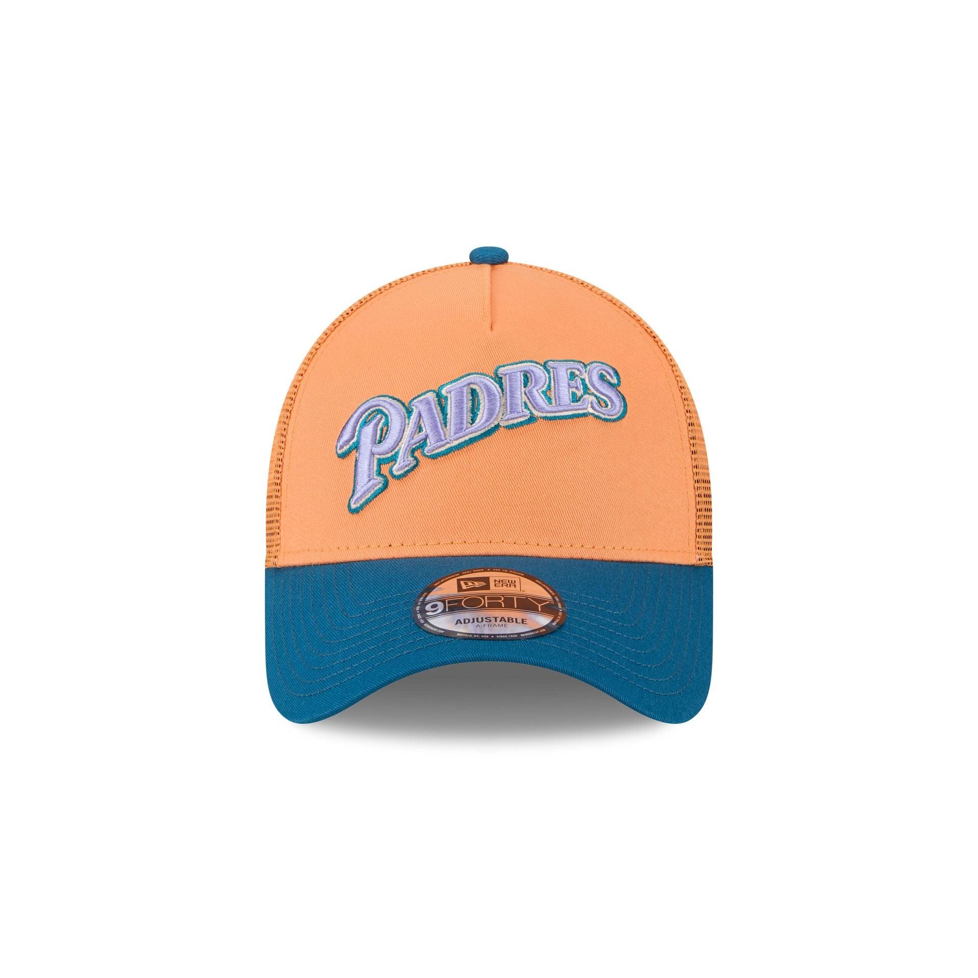 San Diego Padres Orange Glaze 9FORTY A-Frame Trucker Hat Male Product Image