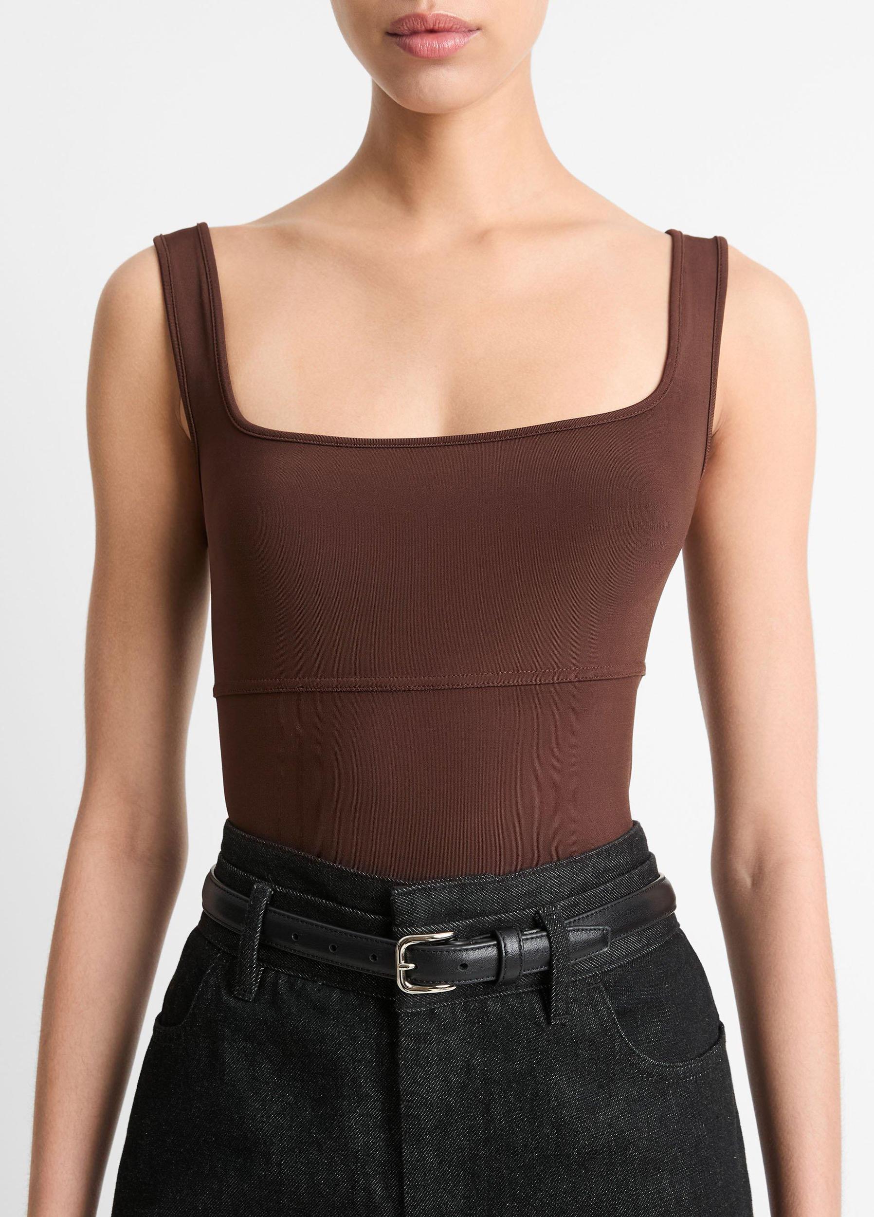 Seamed Stretch-Jersey Tank Product Image