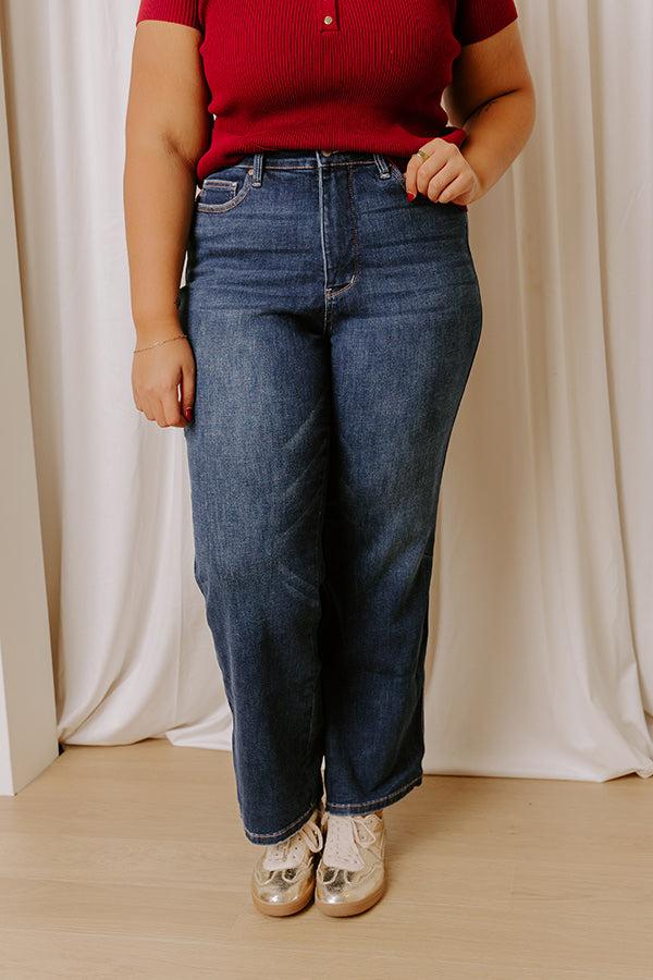 JUDY BLUE Molly High Waist Straight Leg Jean Curves Product Image