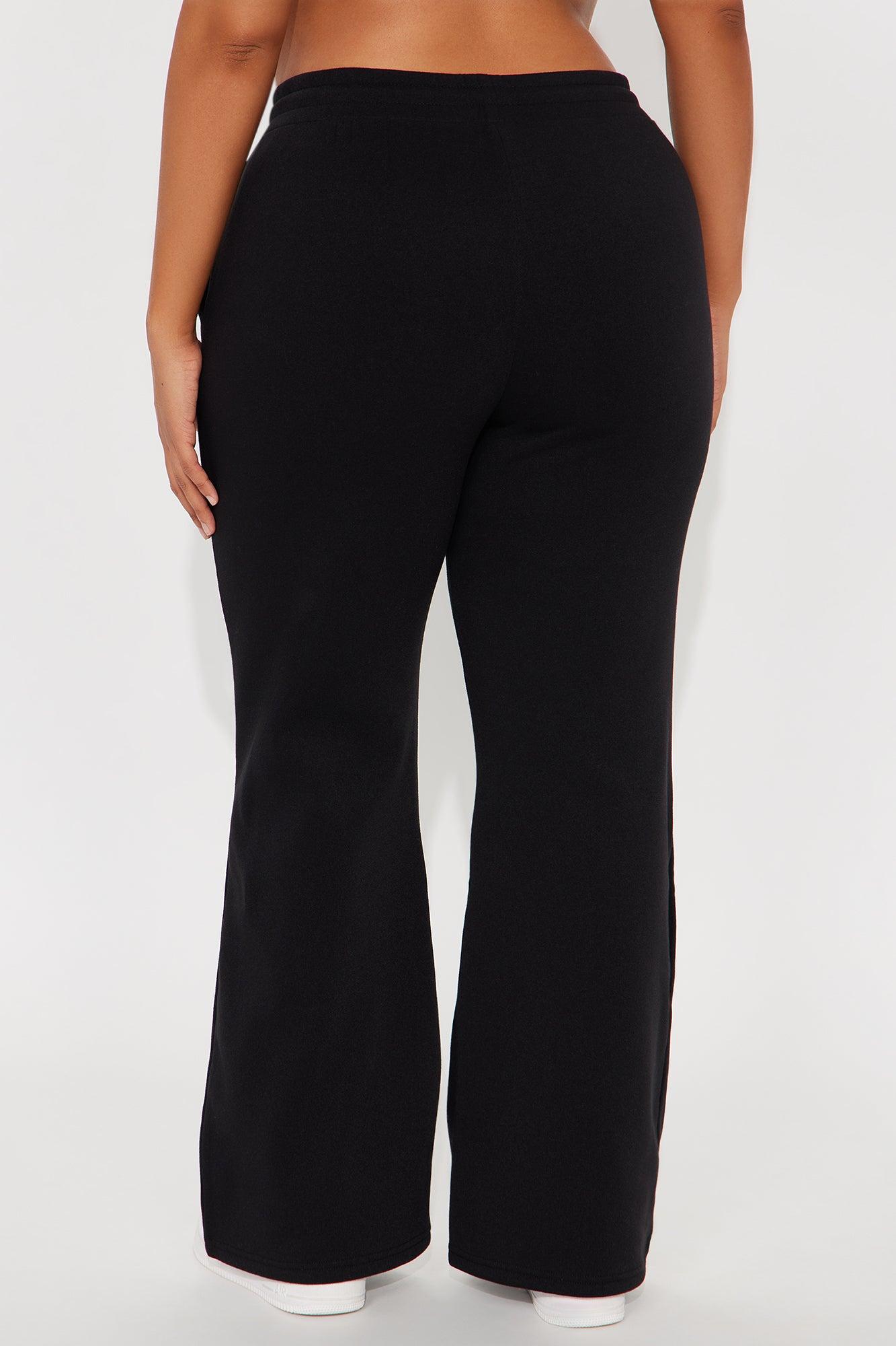Candice Petite Lounge Flare Pant - Black Product Image