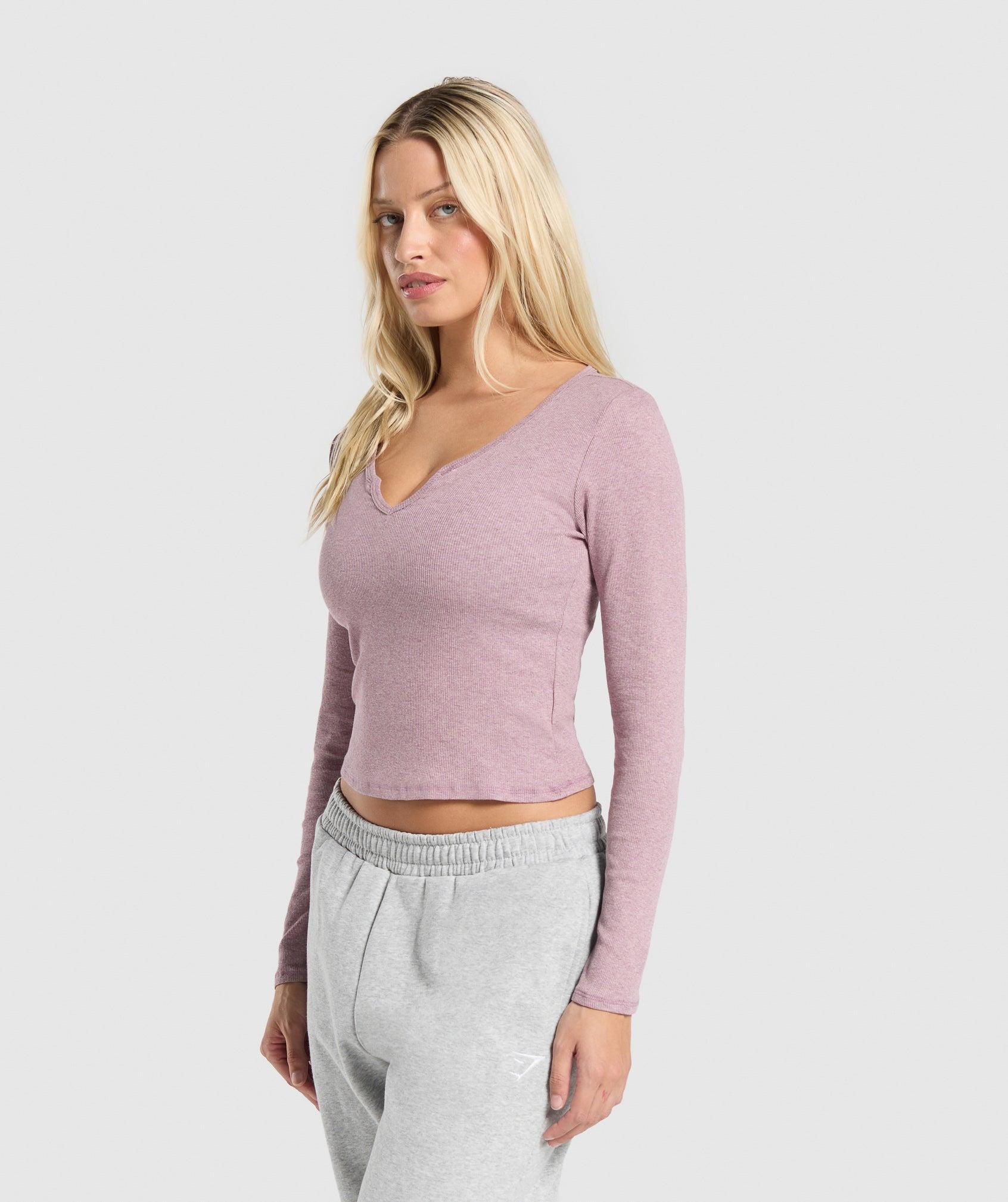 Rib Long Sleeve Top Product Image