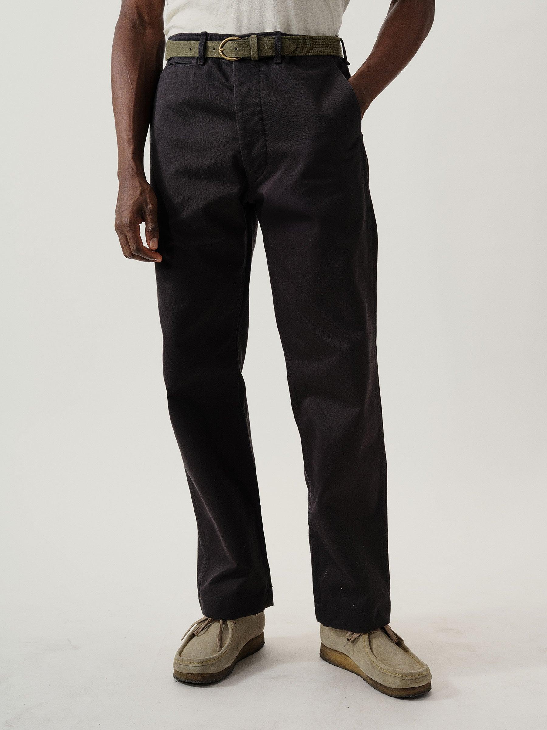 Black Paperback Twill Full Saddle Chino Product Image