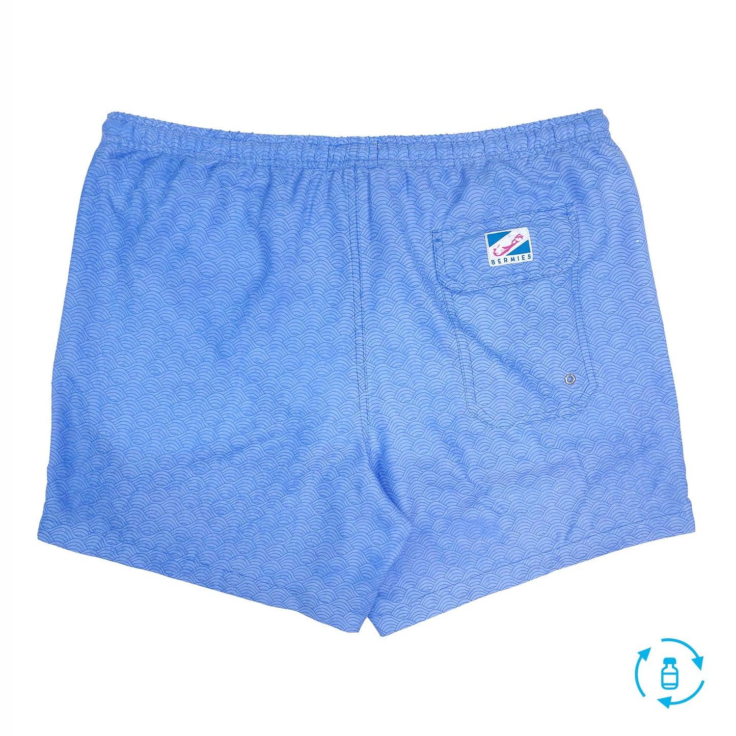 Bermies Blue to Waves Swim Trunks Product Image