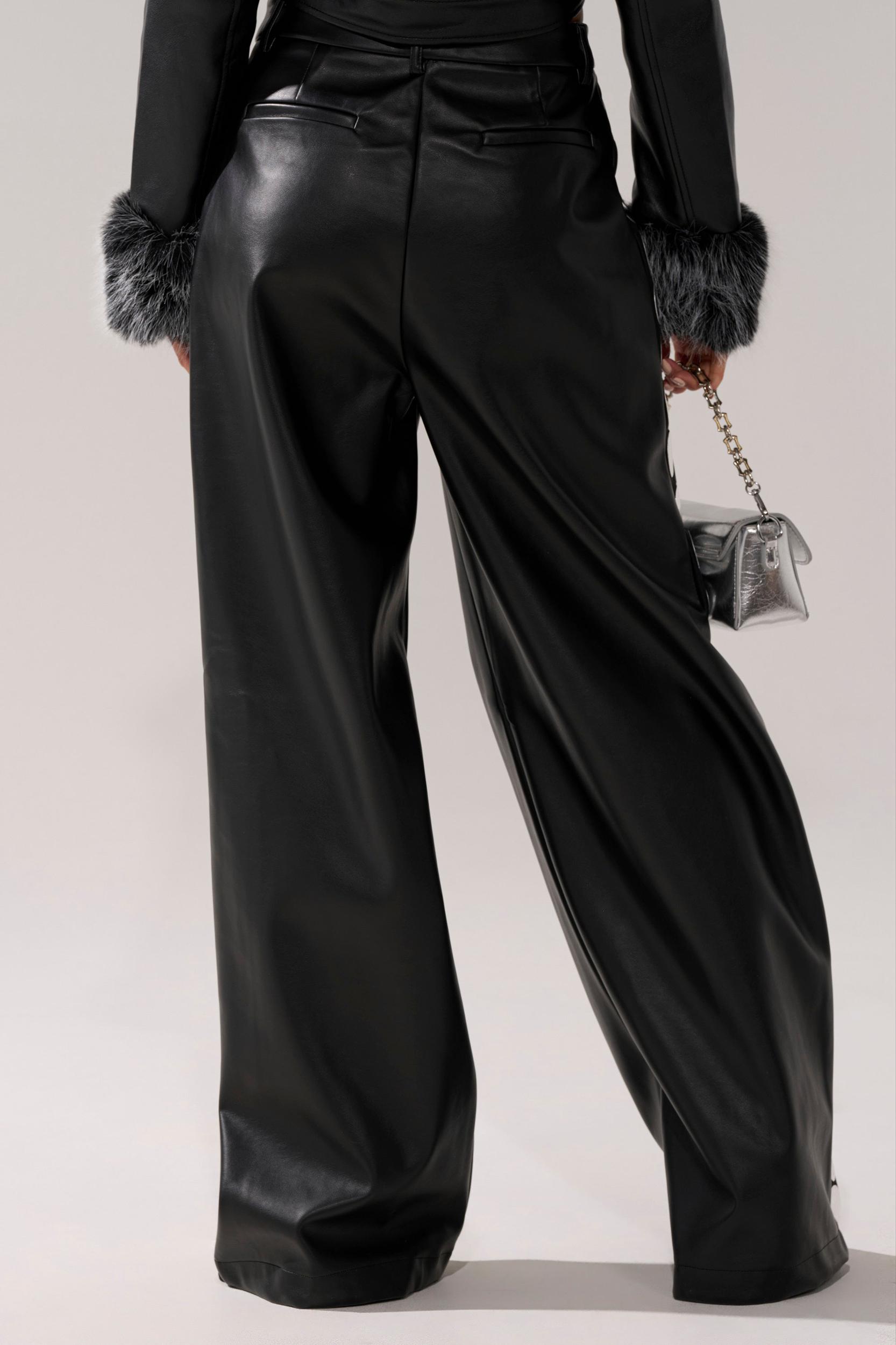 TIME AFTER TIME FAUX LEATHER TROUSER Product Image