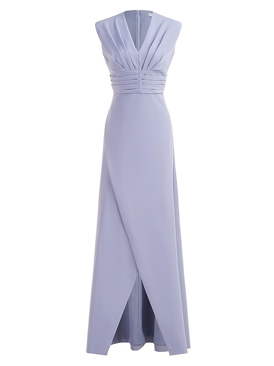 Womens Melora Crepe V-Neck Gown Product Image