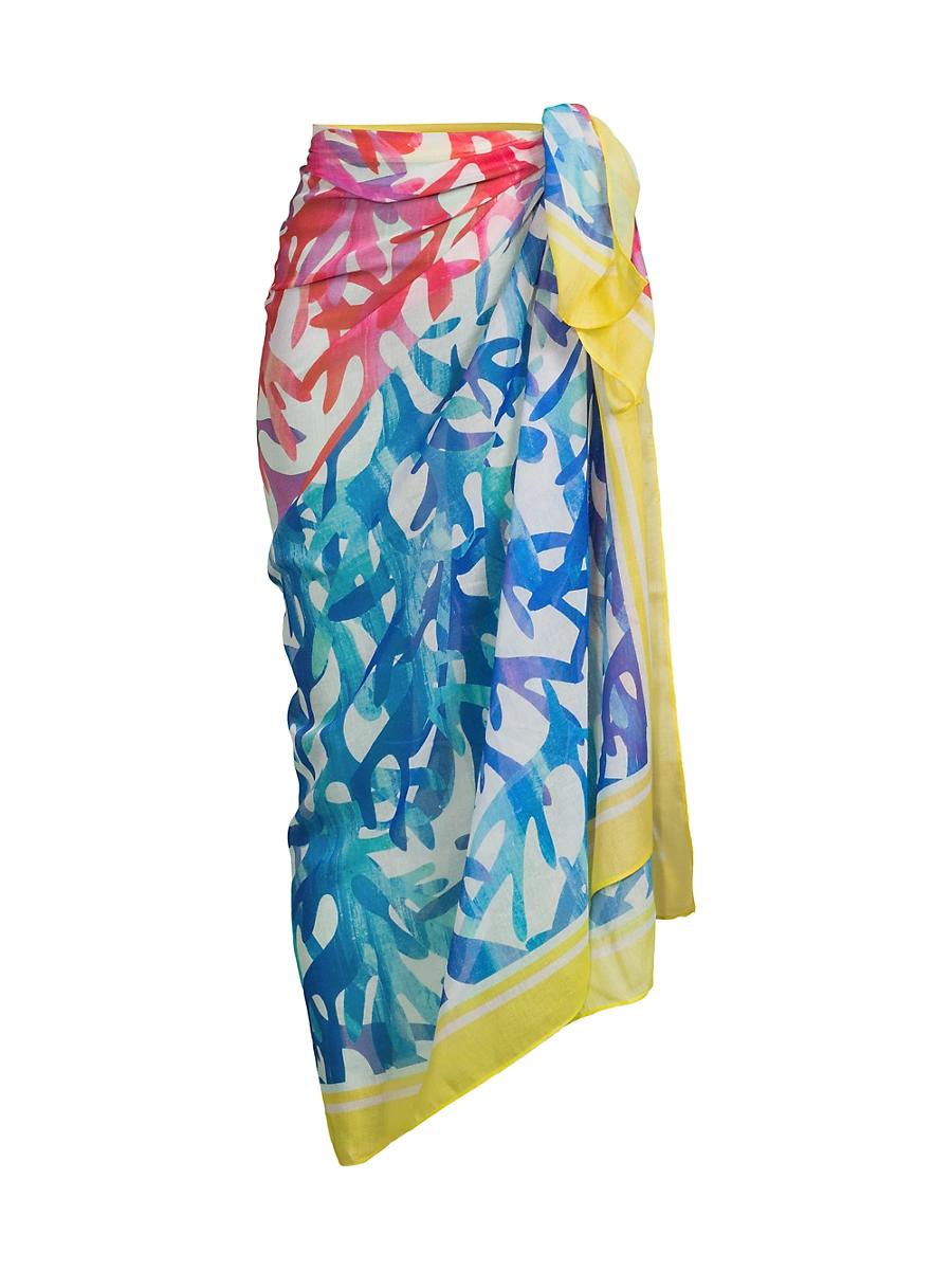 Womens Abstract-Print Sarong Product Image