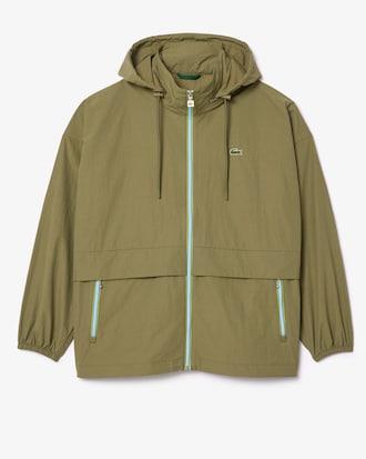 Men's Water-Repellent Removable Hood Windbreaker Product Image