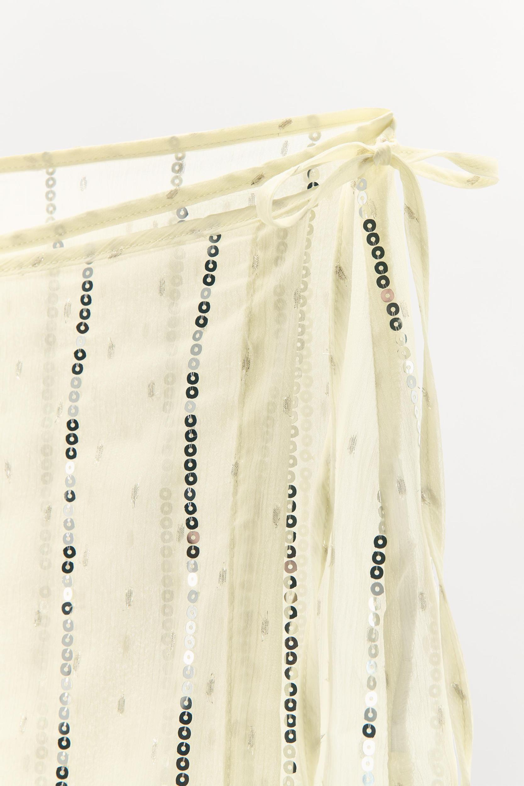 SEQUIN PAREO SKIRT Product Image