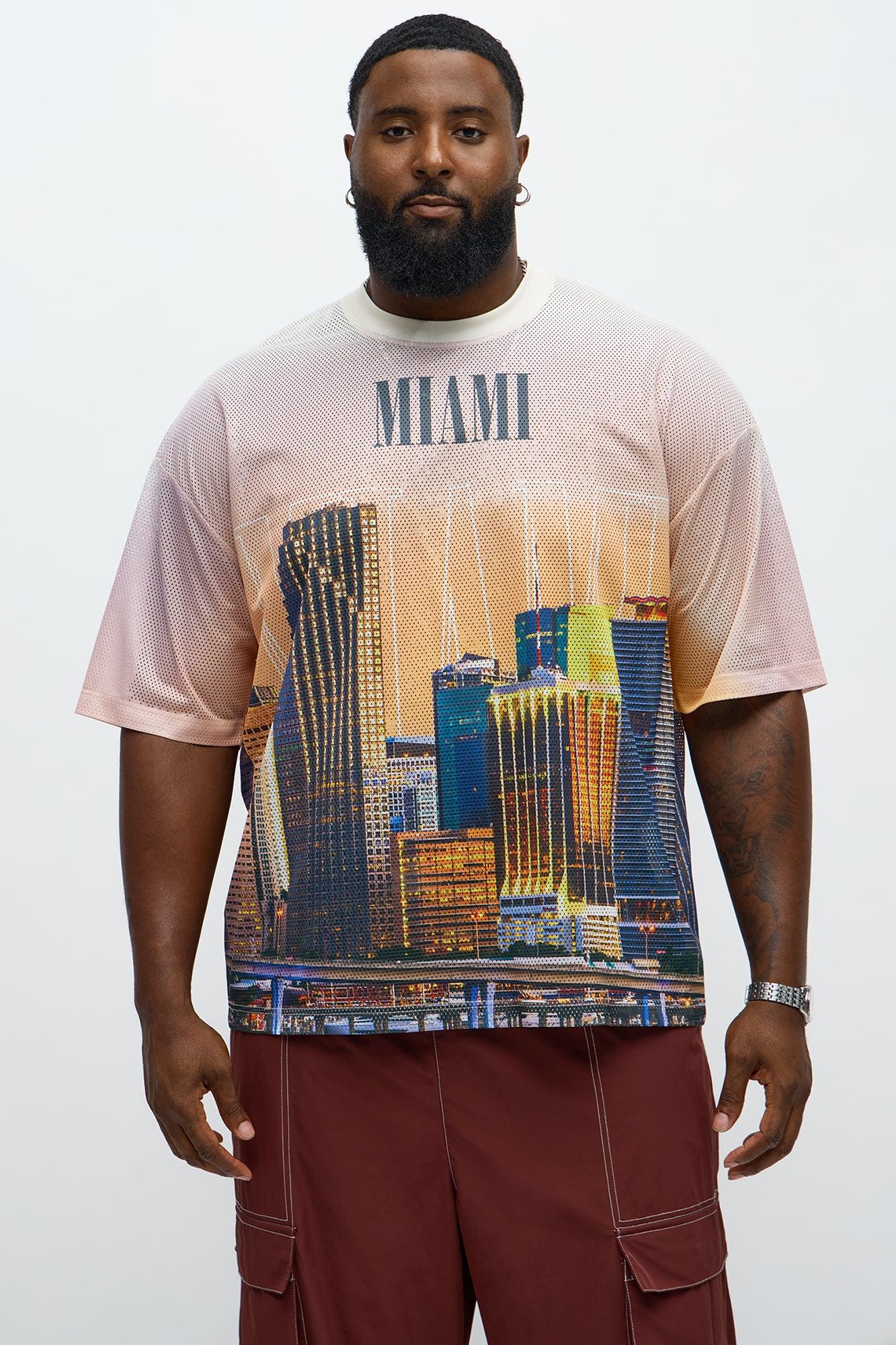 Regular Fit Miami Tshirt - Multi Color Male Product Image
