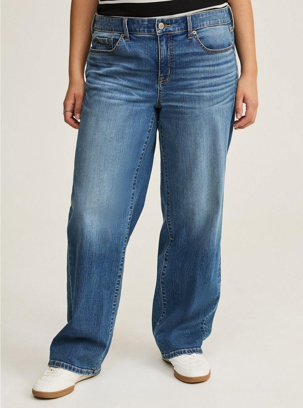 Perfect Wide-Leg Mid-Rise Jean Product Image