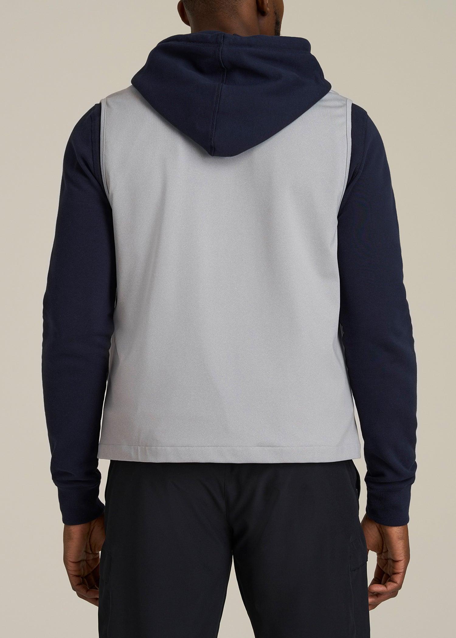 Performance Vest for Tall Men in Light Grey Mix Male Product Image