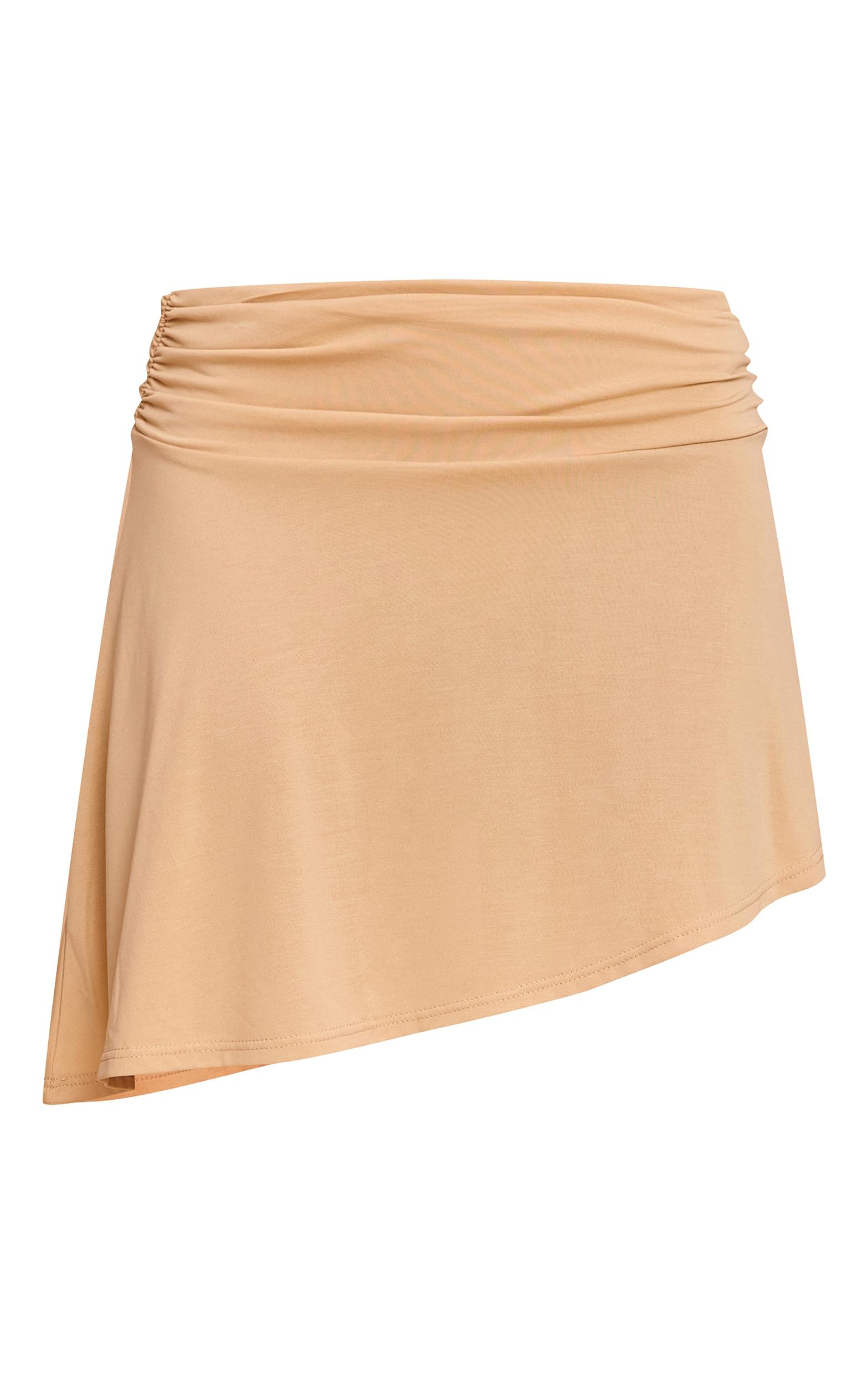  Lemon Modal Asymmetric Mini Skirt Product Image