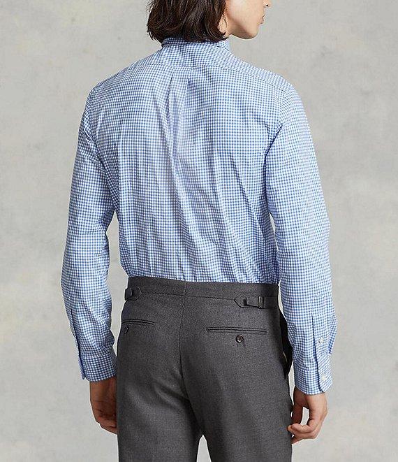 Polo Ralph Lauren Classic-Fit Stretch Checked Poplin Long Sleeve Woven Shirt Product Image