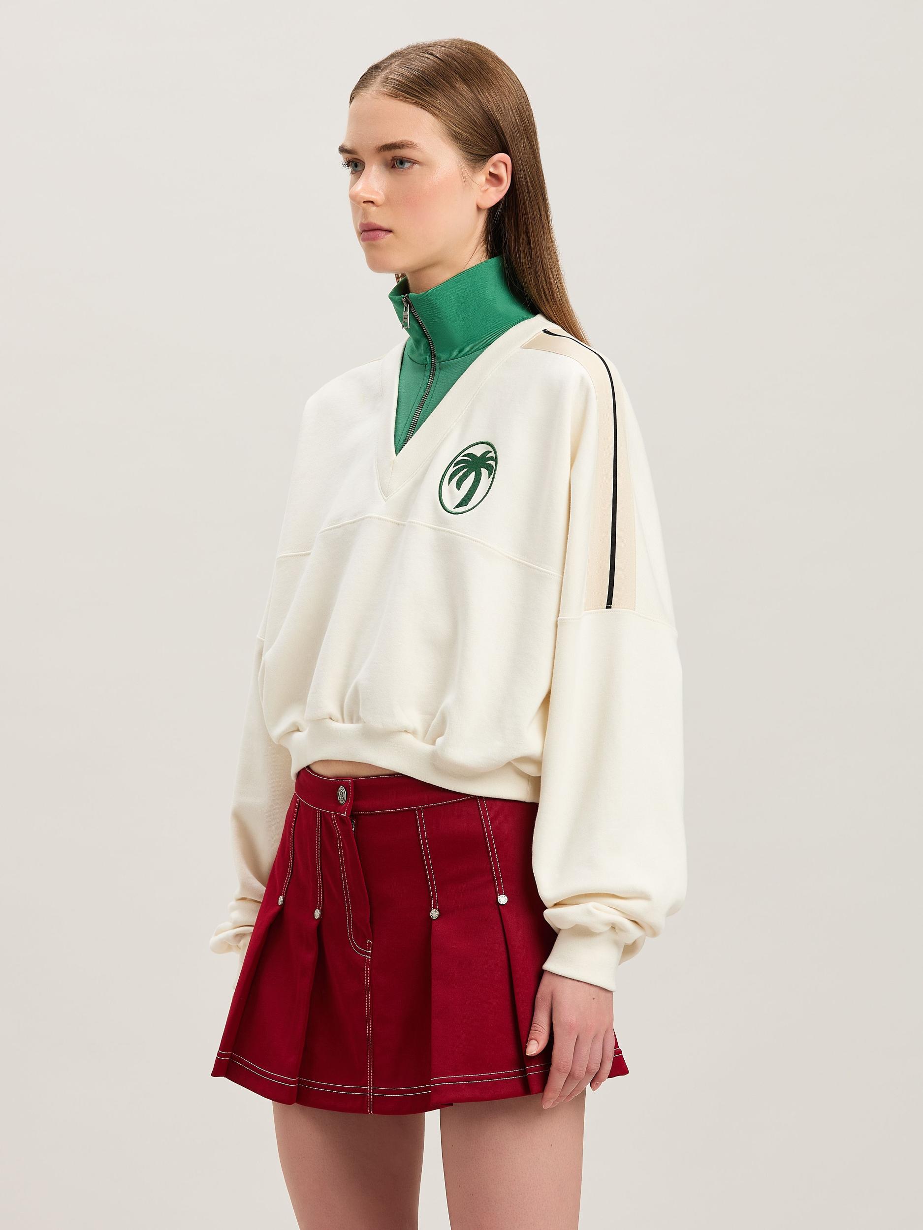 OVAL PALM ZIPPED D CREW OFF WHITE - FORE Product Image