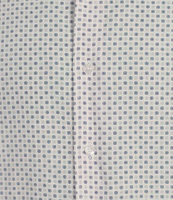 Daniel Cremieux Signature Label Albini Linen Geo Print Long Sleeve Woven Shirt Product Image