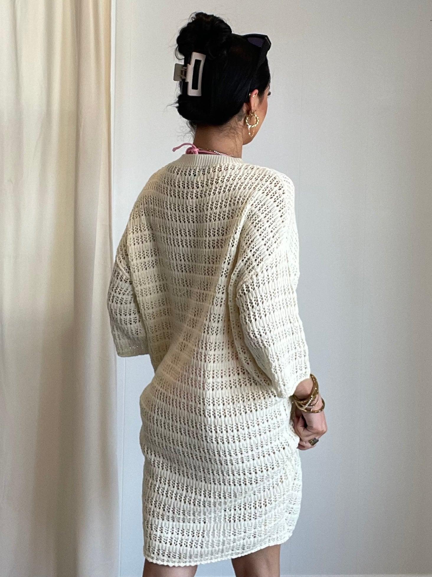 FINAL SALE Erica Tunic Sweater | Cream Product Image