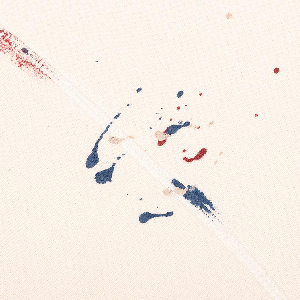 PXP Painted Raw Cut Hoodie - Off White Male Product Image