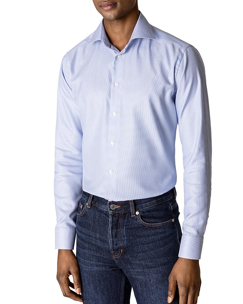 Mens Contemporary-Fit Houndstooth Dress Shirt Product Image