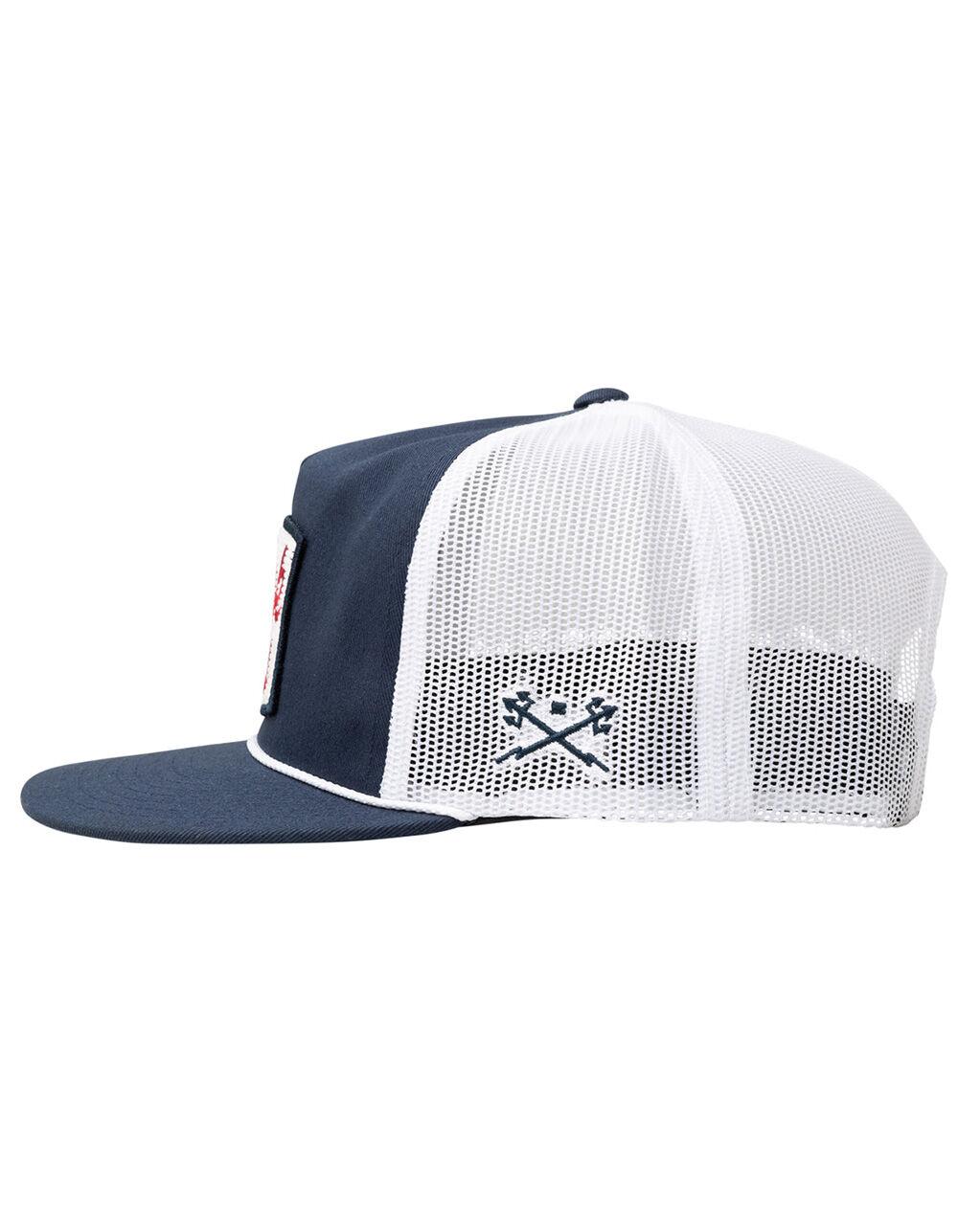 DARK SEAS Rhodes Trucker Hat - NAVY/WHITE Product Image