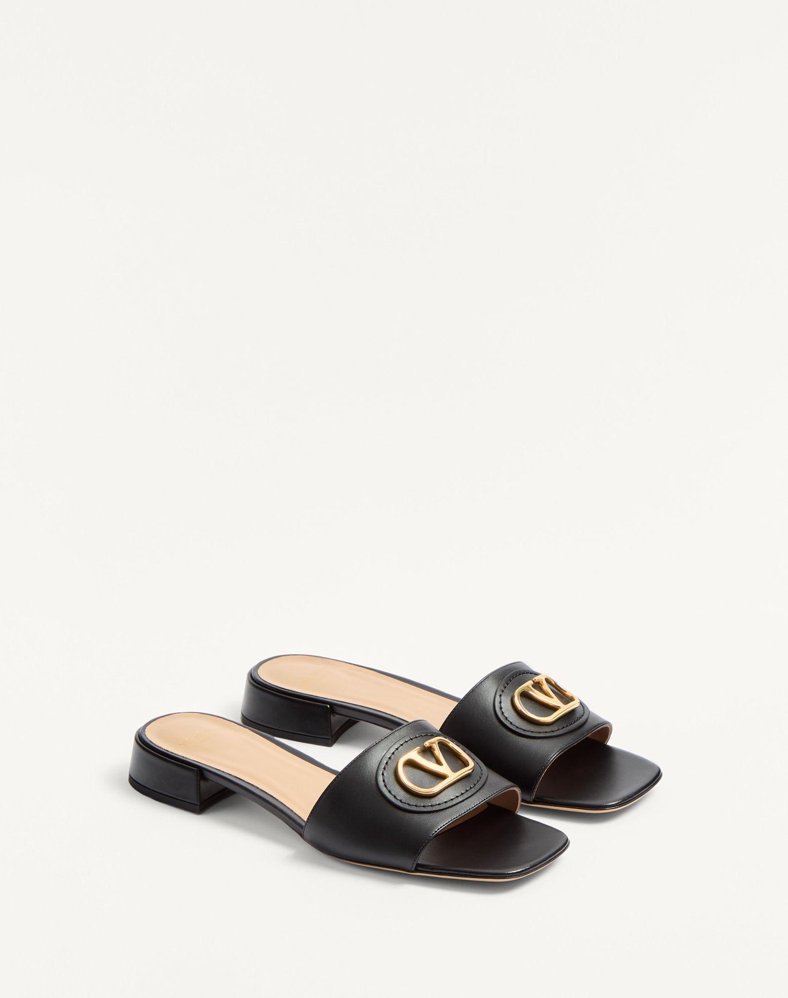 Vlogo Signature Slide Sandal In Calfskin 20Mm Product Image