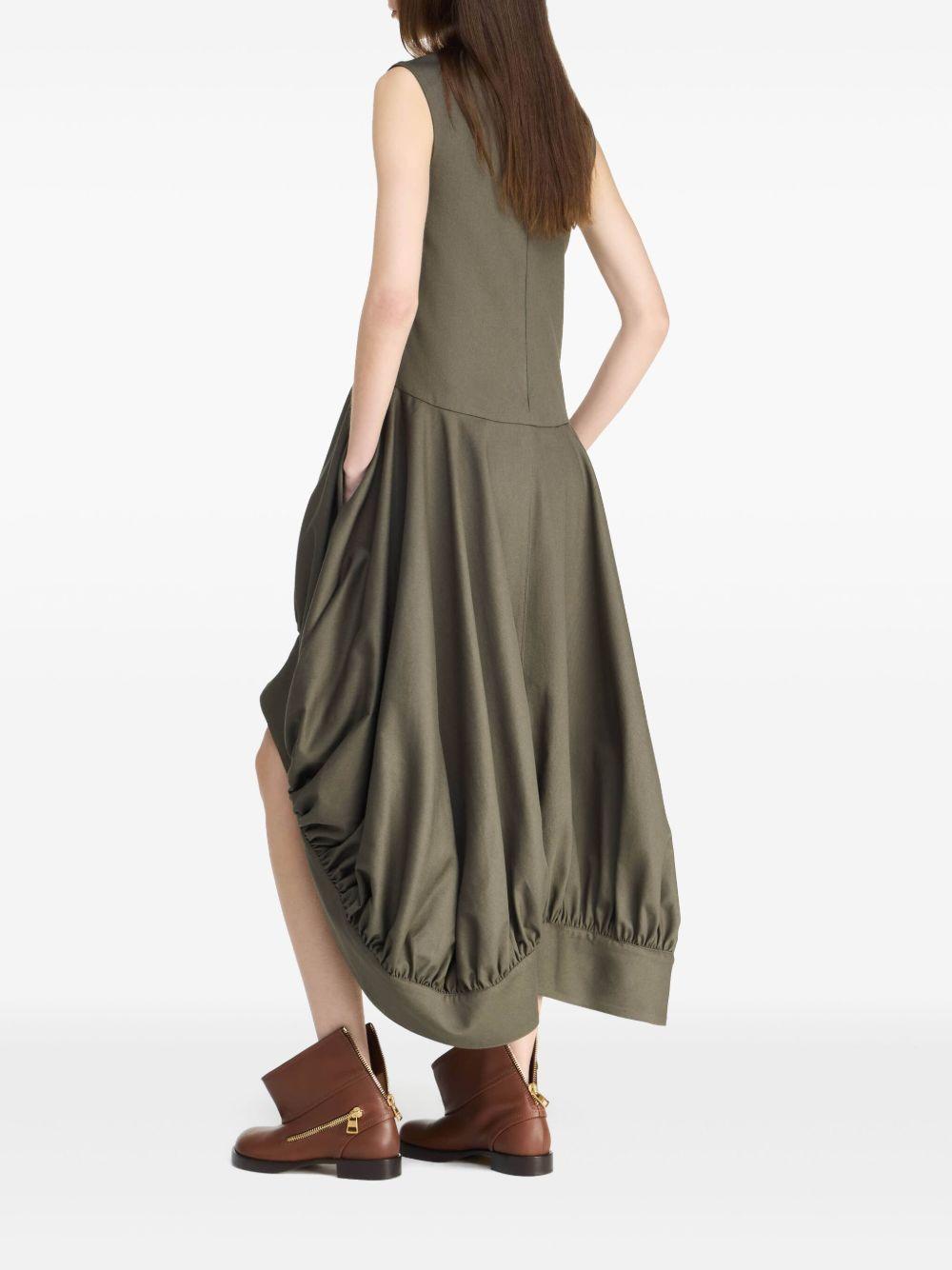 balloon-hem midi dress Product Image