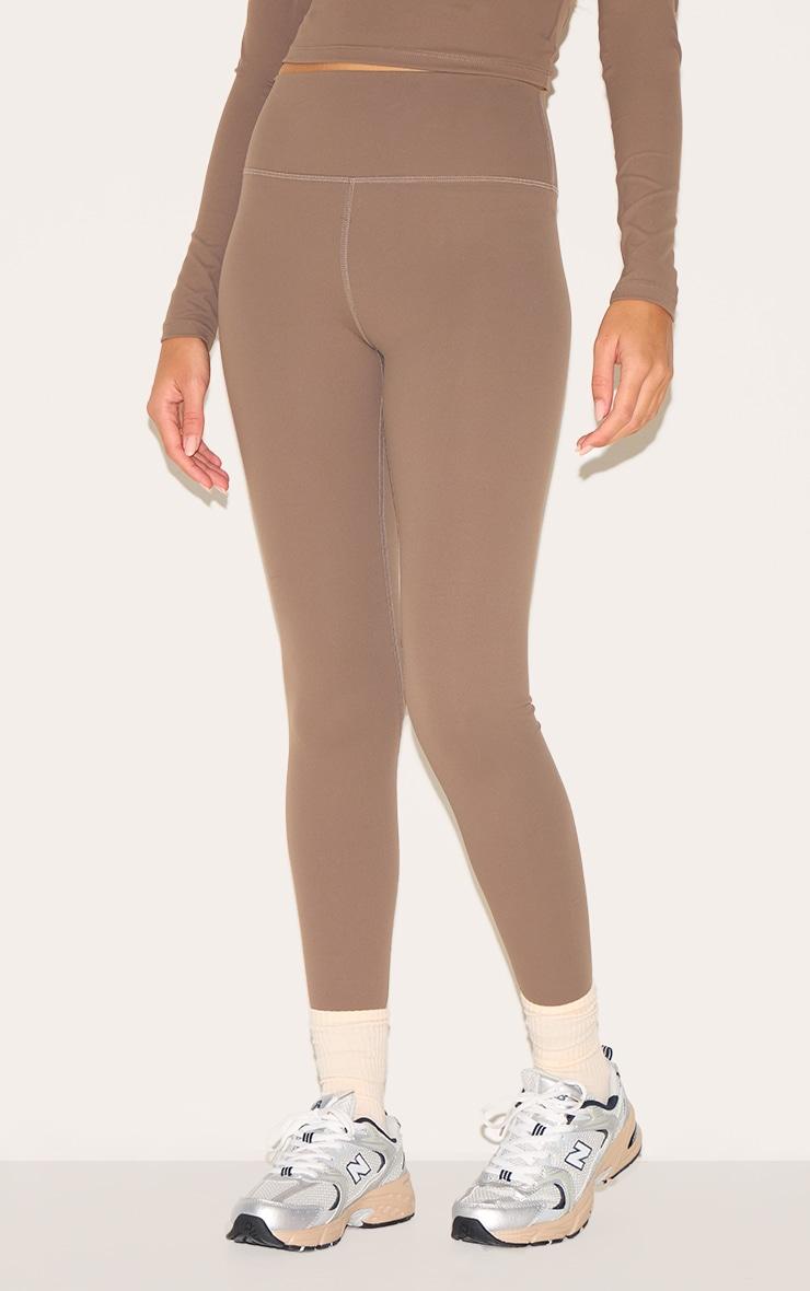 Brown Sculpt High Waist Leggings Product Image
