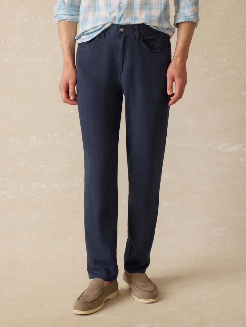 Movement™ Linen 5-Pocket Pant - Deep Sea Navy Product Image