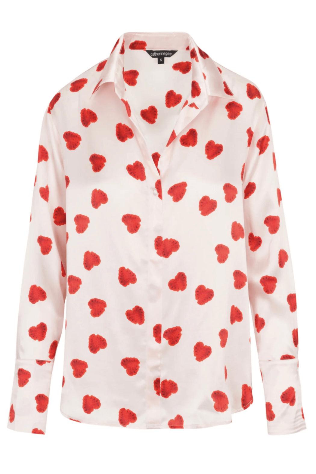 French Cuff Silk-Blouse Product Image