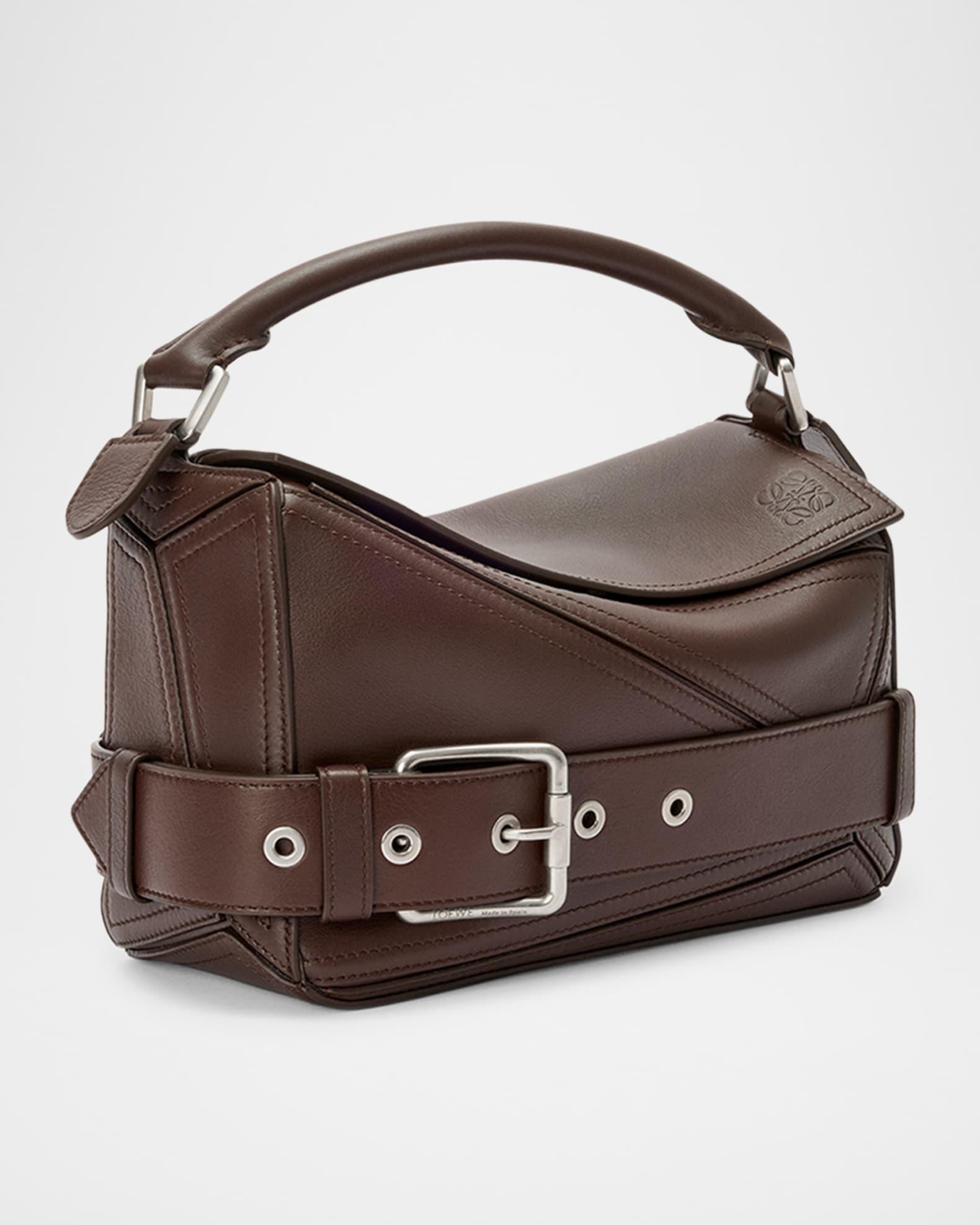 Puzzle Biker Top-Handle Bag in Shiny Leather Product Image
