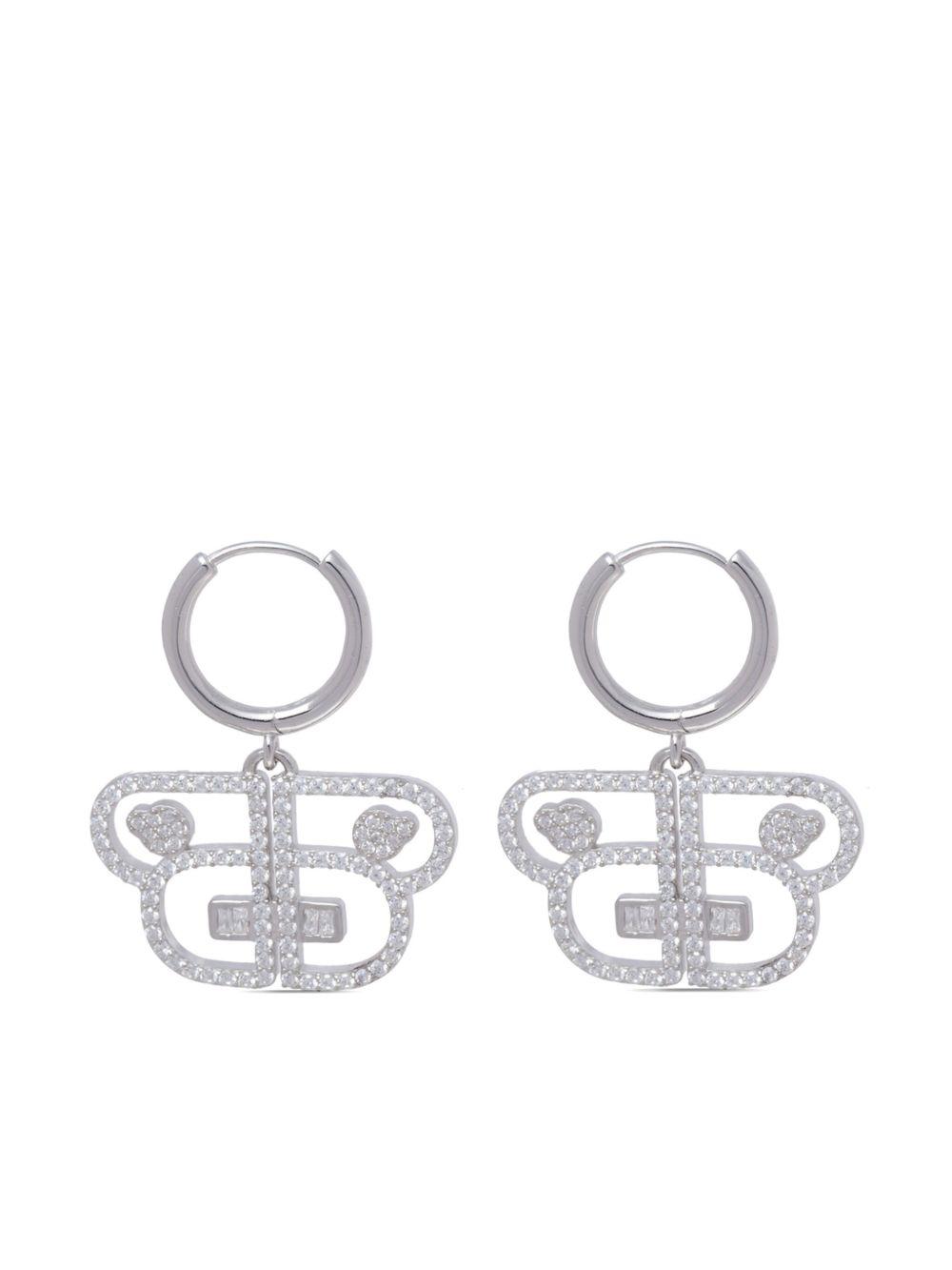 crystal-embellished drop earrings Product Image