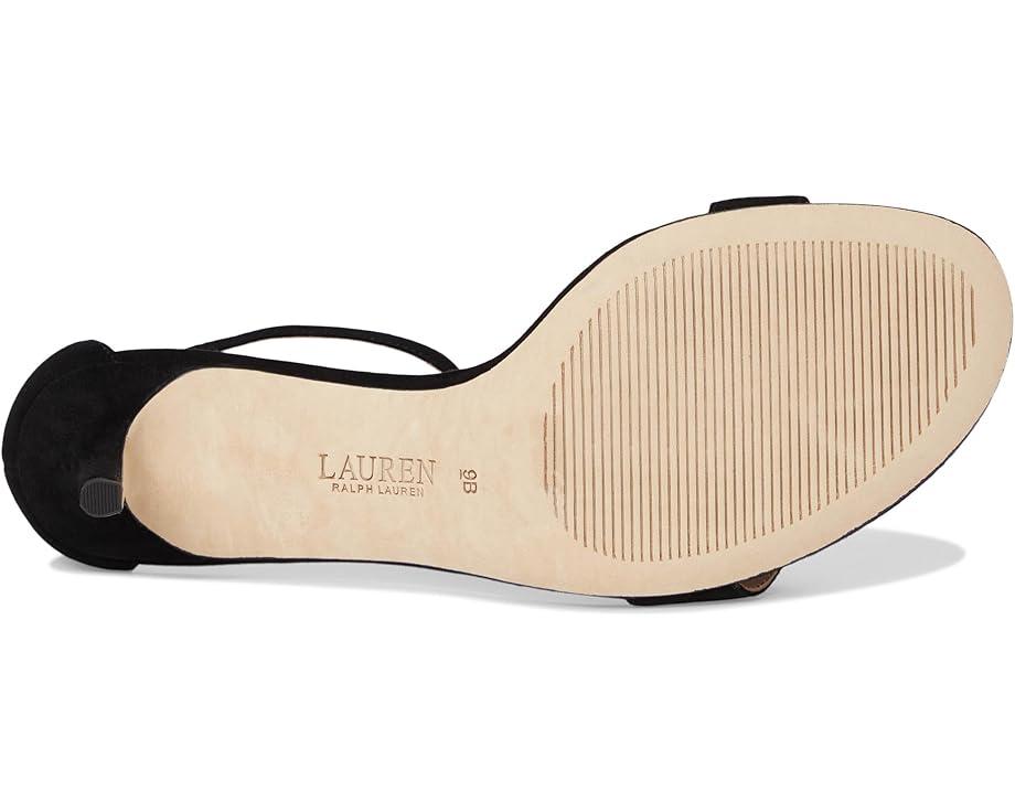 Allie Mid-Heel Velvet Sandals Product Image