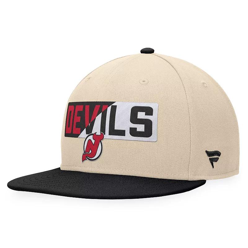 Men's Fanatics Branded Cream/Navy St. Louis Blues Goalaso Snapback Hat, Beige Product Image