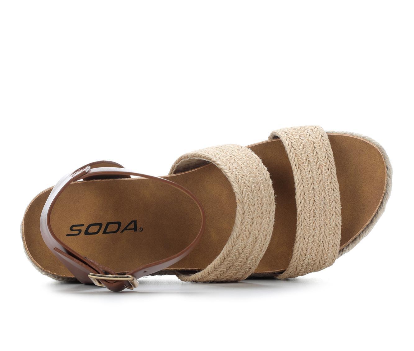 Women's Soda Bryson Wedge Sandals Product Image