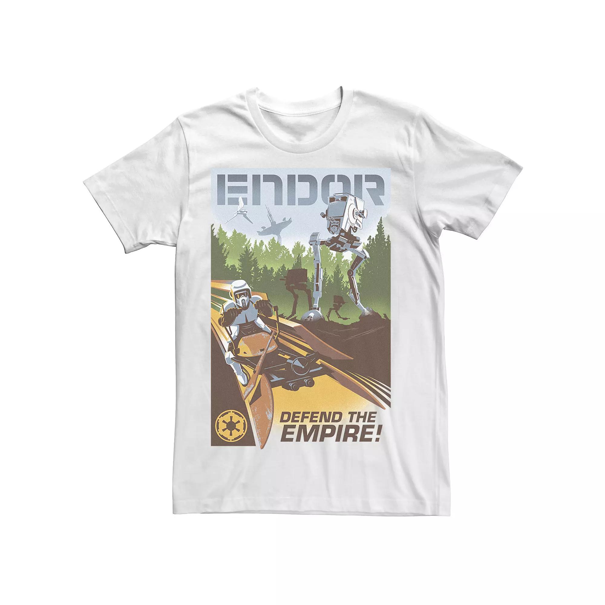 Men's Star Wars Endor "Defend The Empire" Poster Graphic Tee,  Product Image