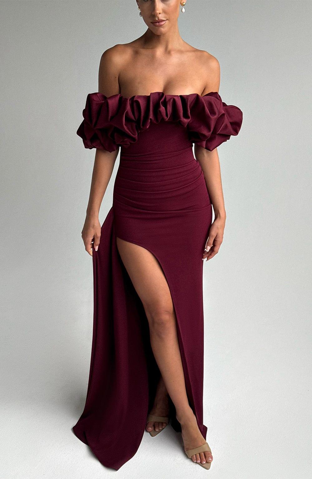 Elsie Maxi Dress - Cherry Lacquer Product Image