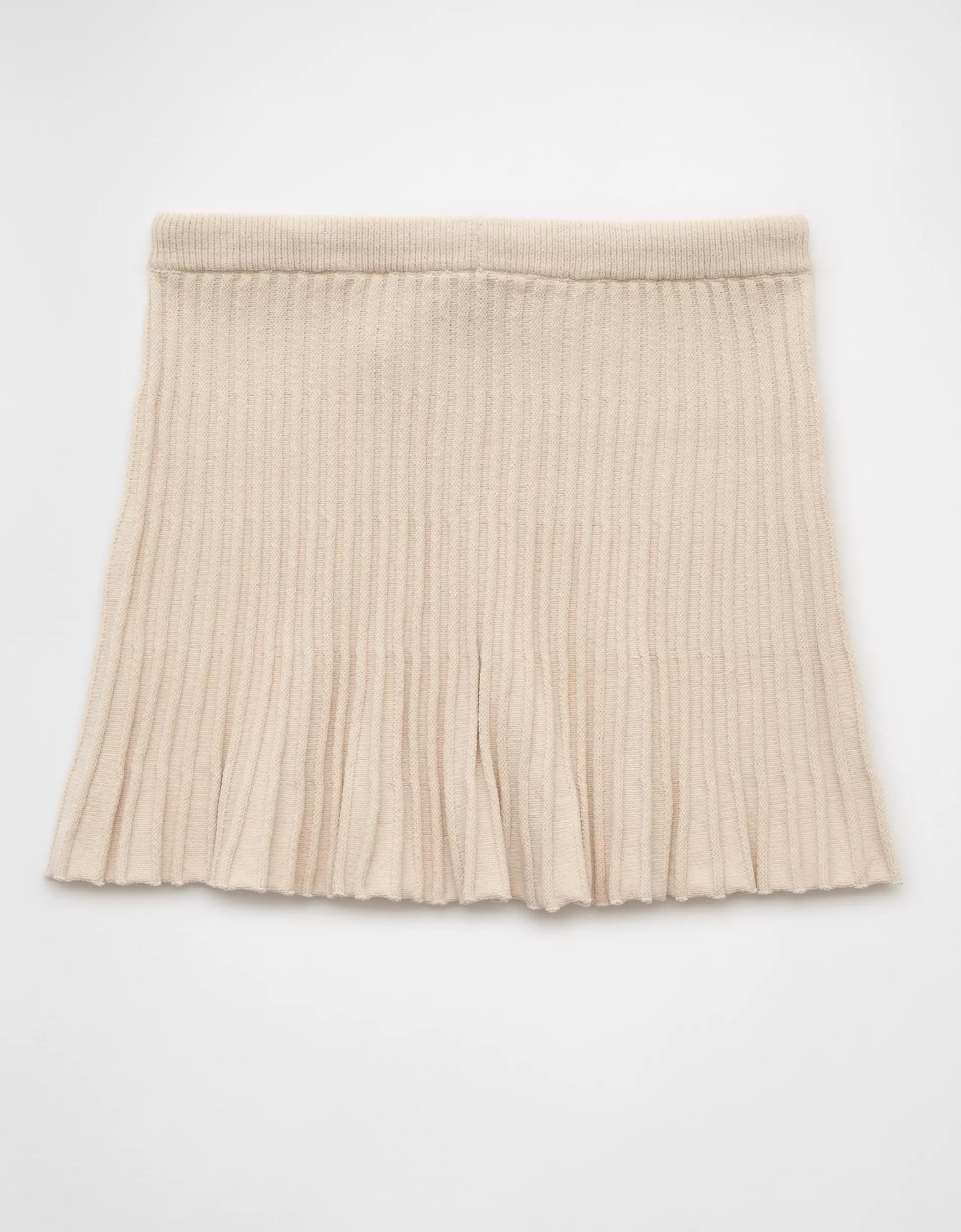 AE Ribbed Knit Mini Skirt Product Image