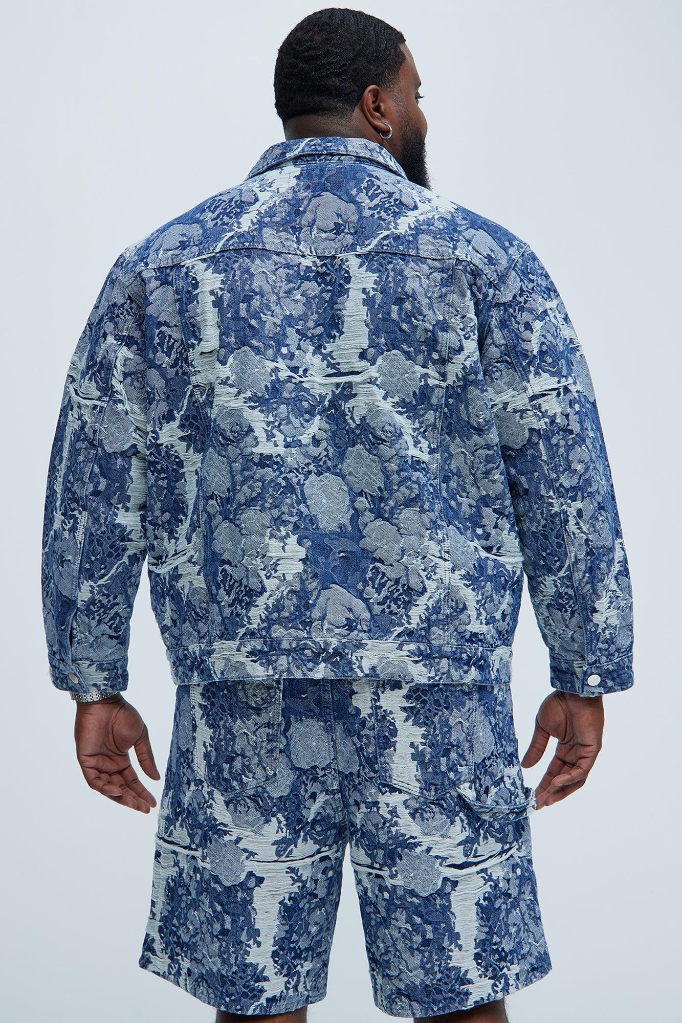 Inspired Denim Trucker Jacket- Dark Wash Product Image