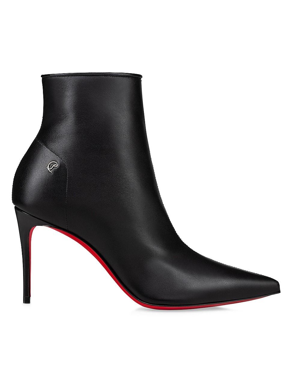 Sporty Kate Leather Red Sole Booties Product Image