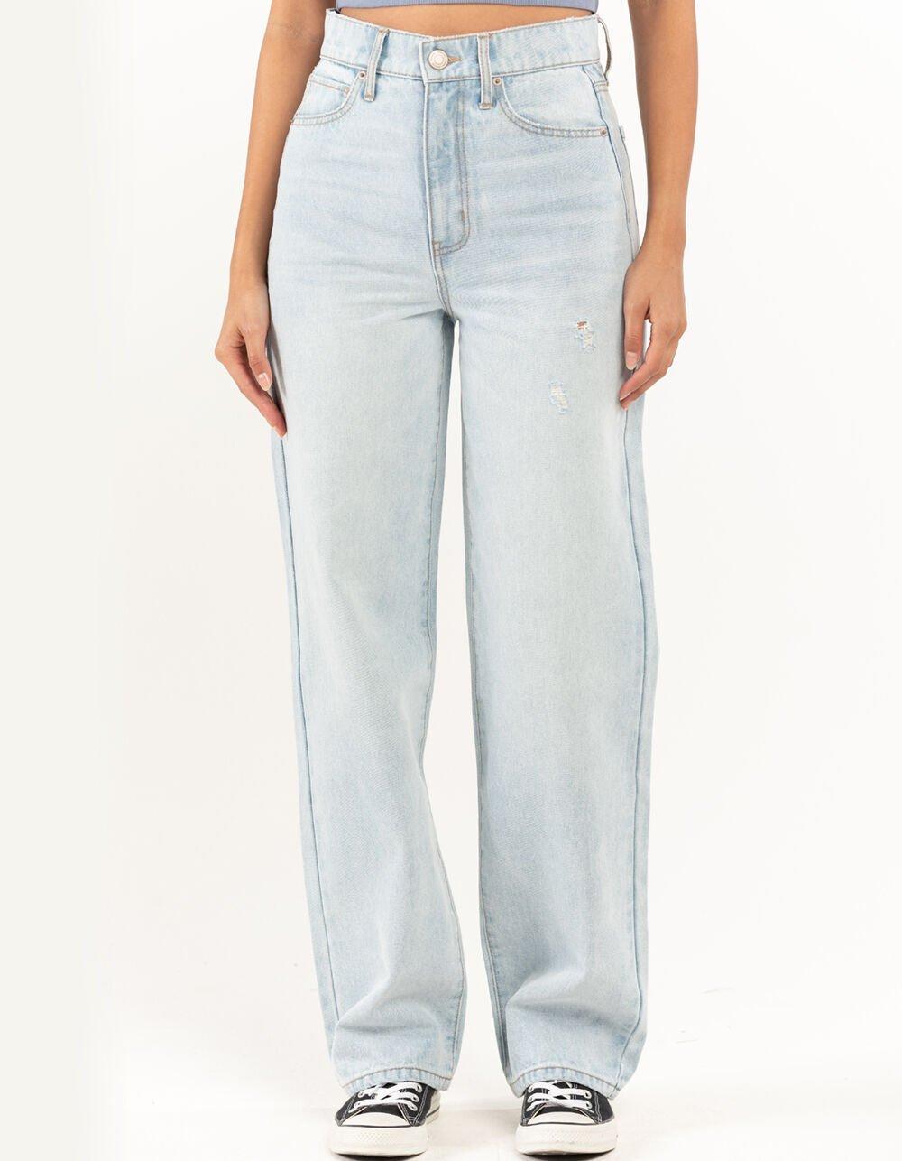 RSQ Womens High Rise Baggy Jeans - LIGHT VINTAGE WASH Product Image