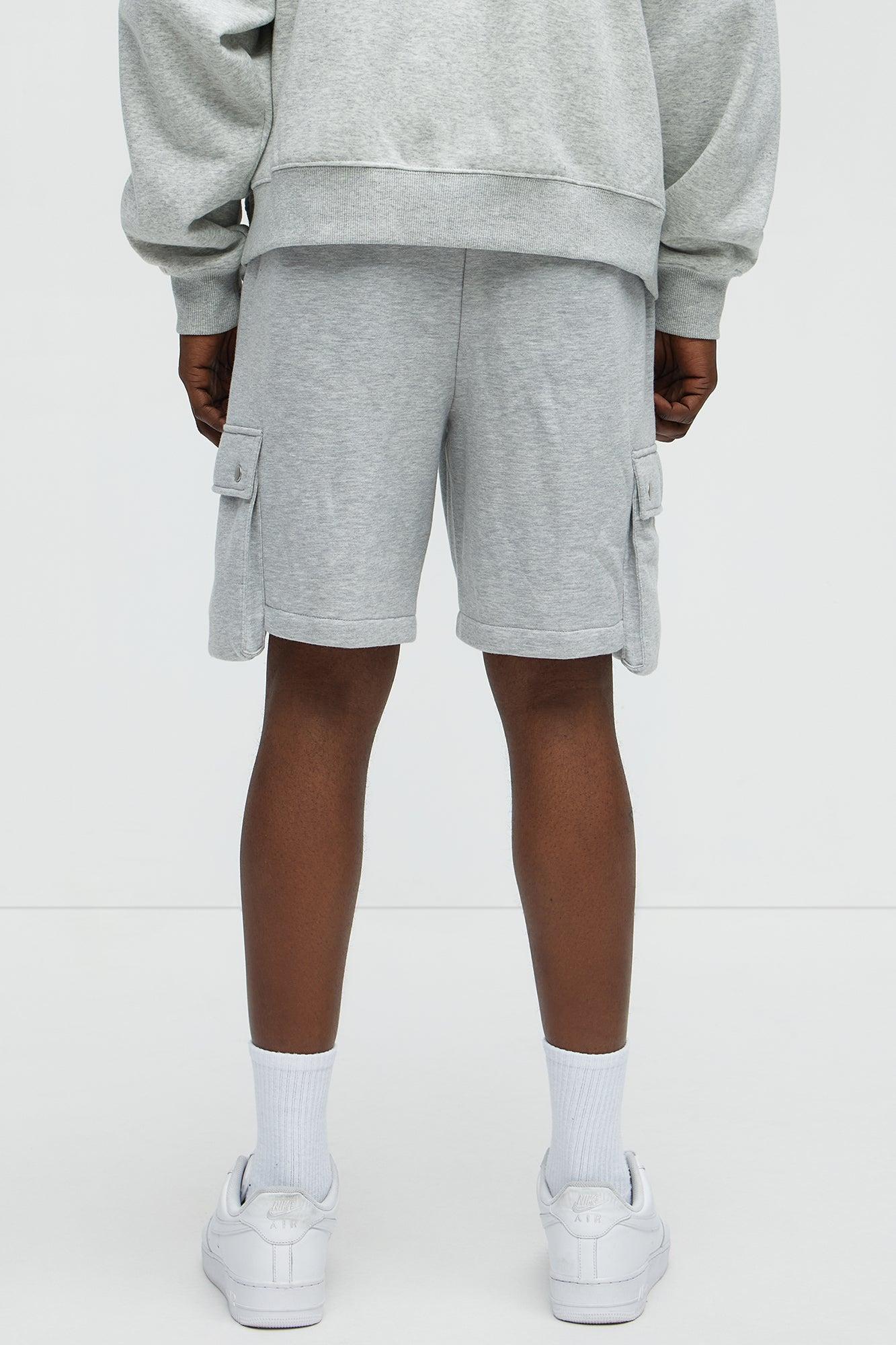 Tyson Secure Cargo Relaxed Shorts - Heather Grey Male Product Image