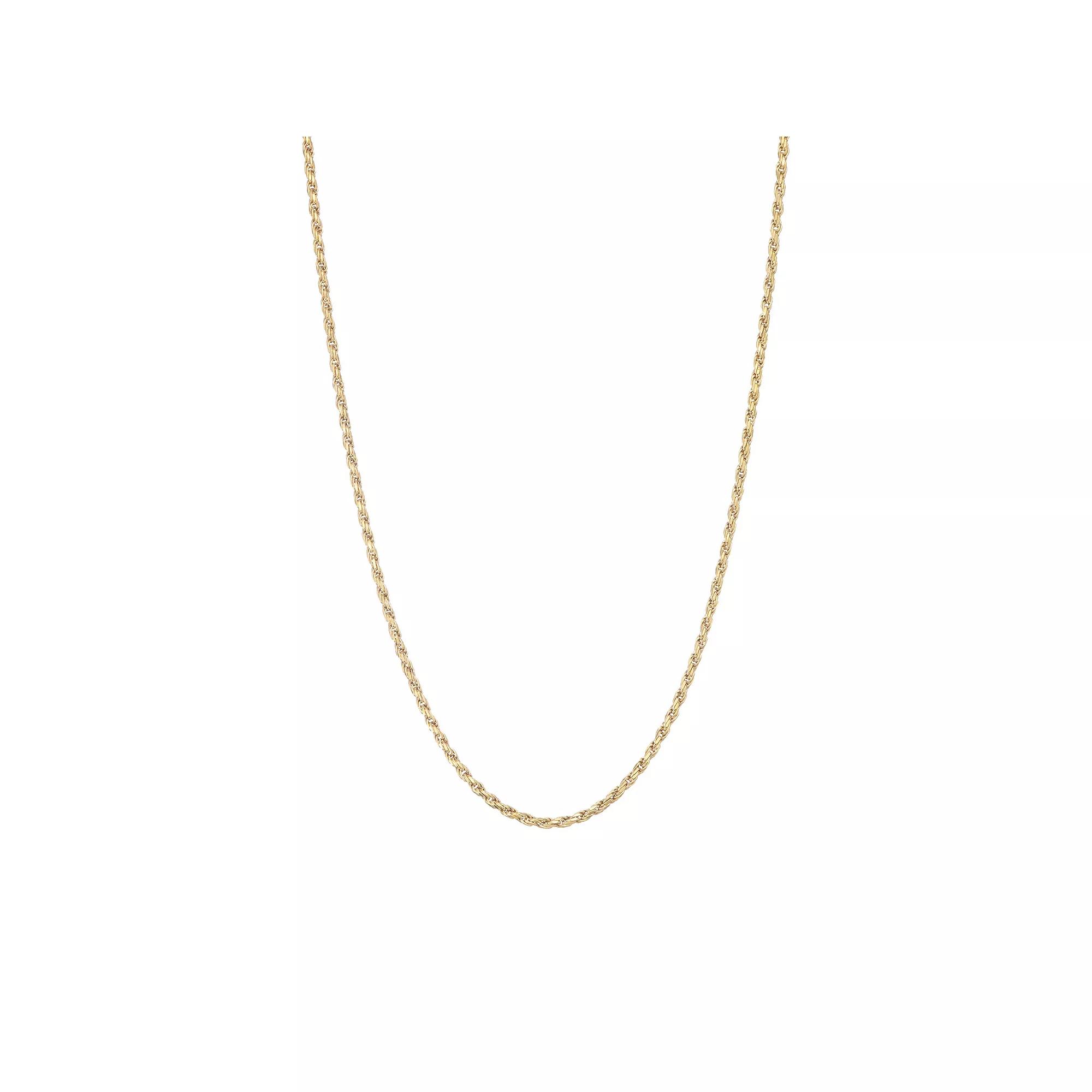 Giorgio di Vicenza Sterling Silver Italian Rope Chain Necklace, Women's, Size: 20", Gold Tone Product Image