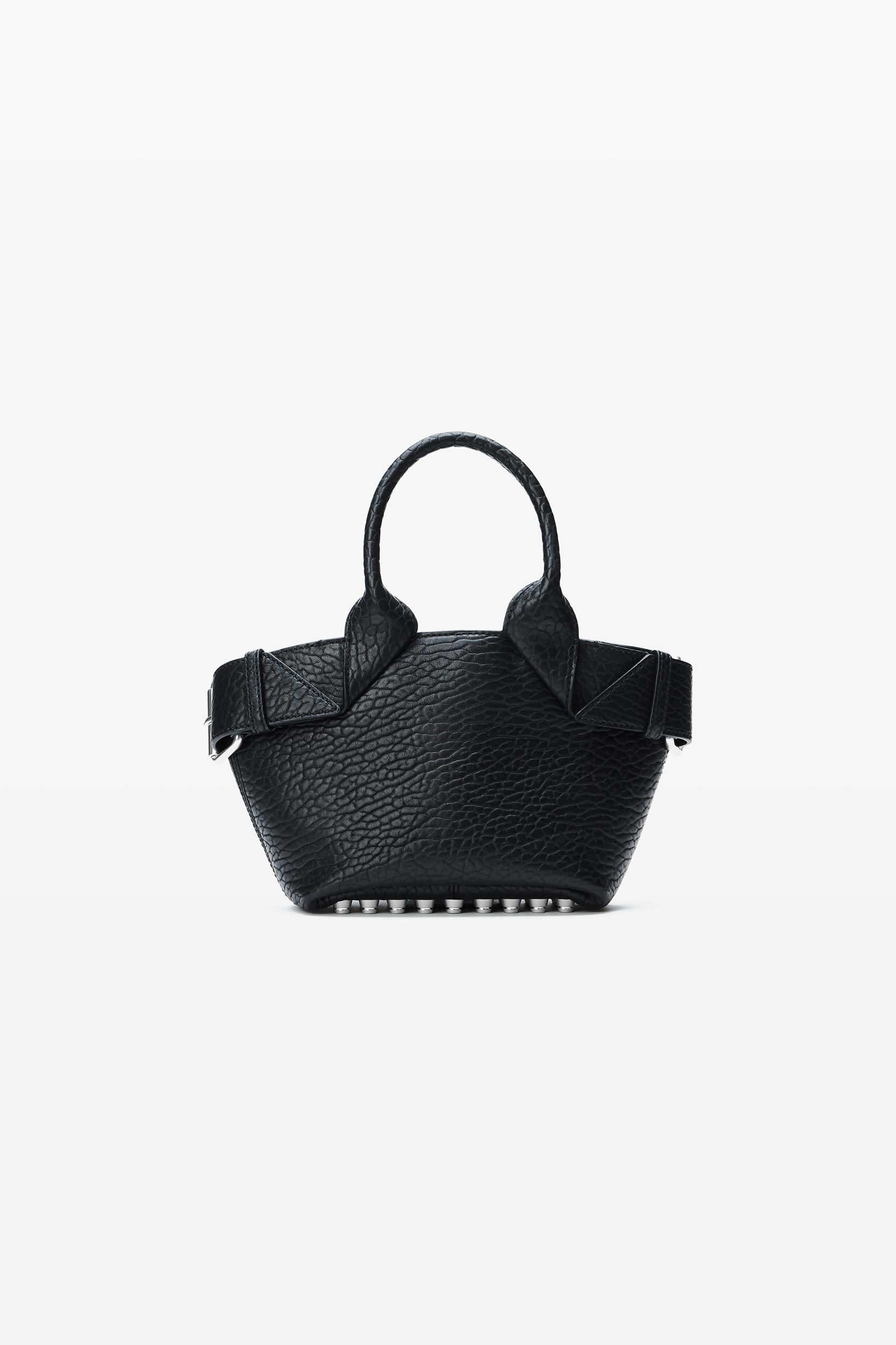 Black Small Leather Rhett Tote Product Image